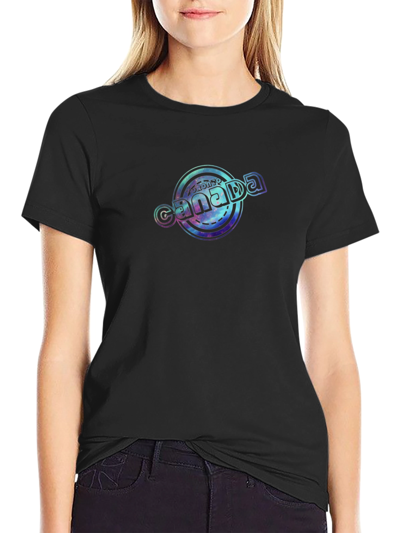 Toronto Canada Graphic Black T-Shirt