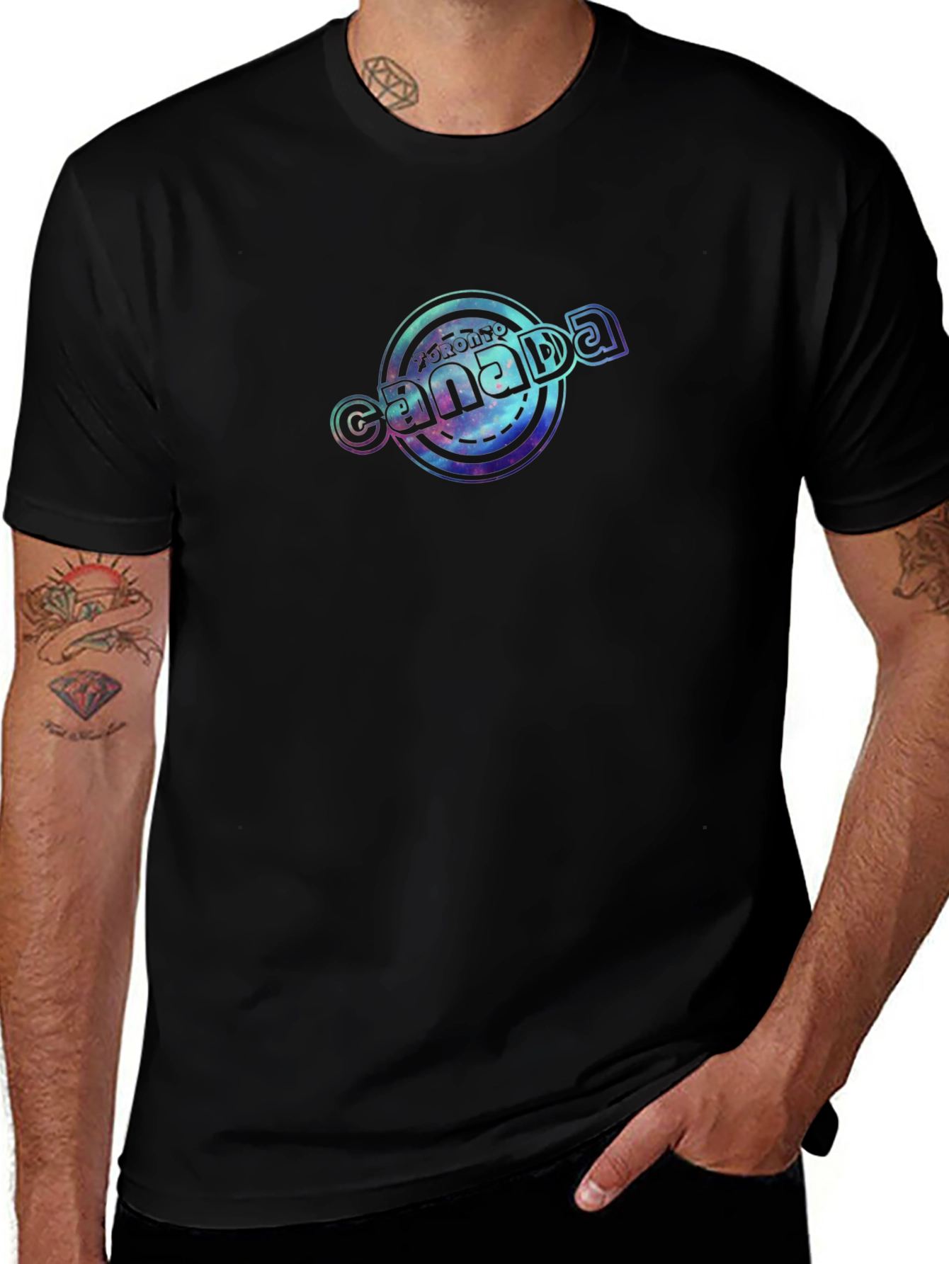 Toronto Canada Graphic Black T-Shirt