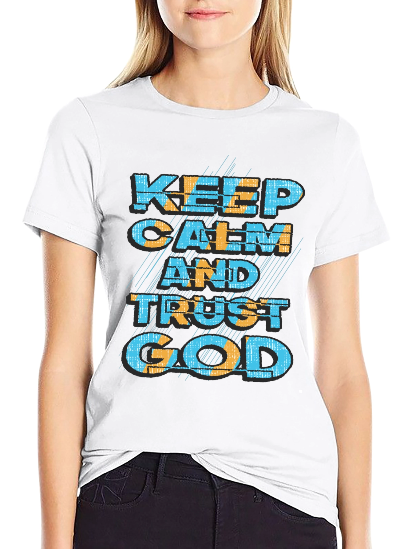 Keep Calm and Trust God Graphic T-Shirt