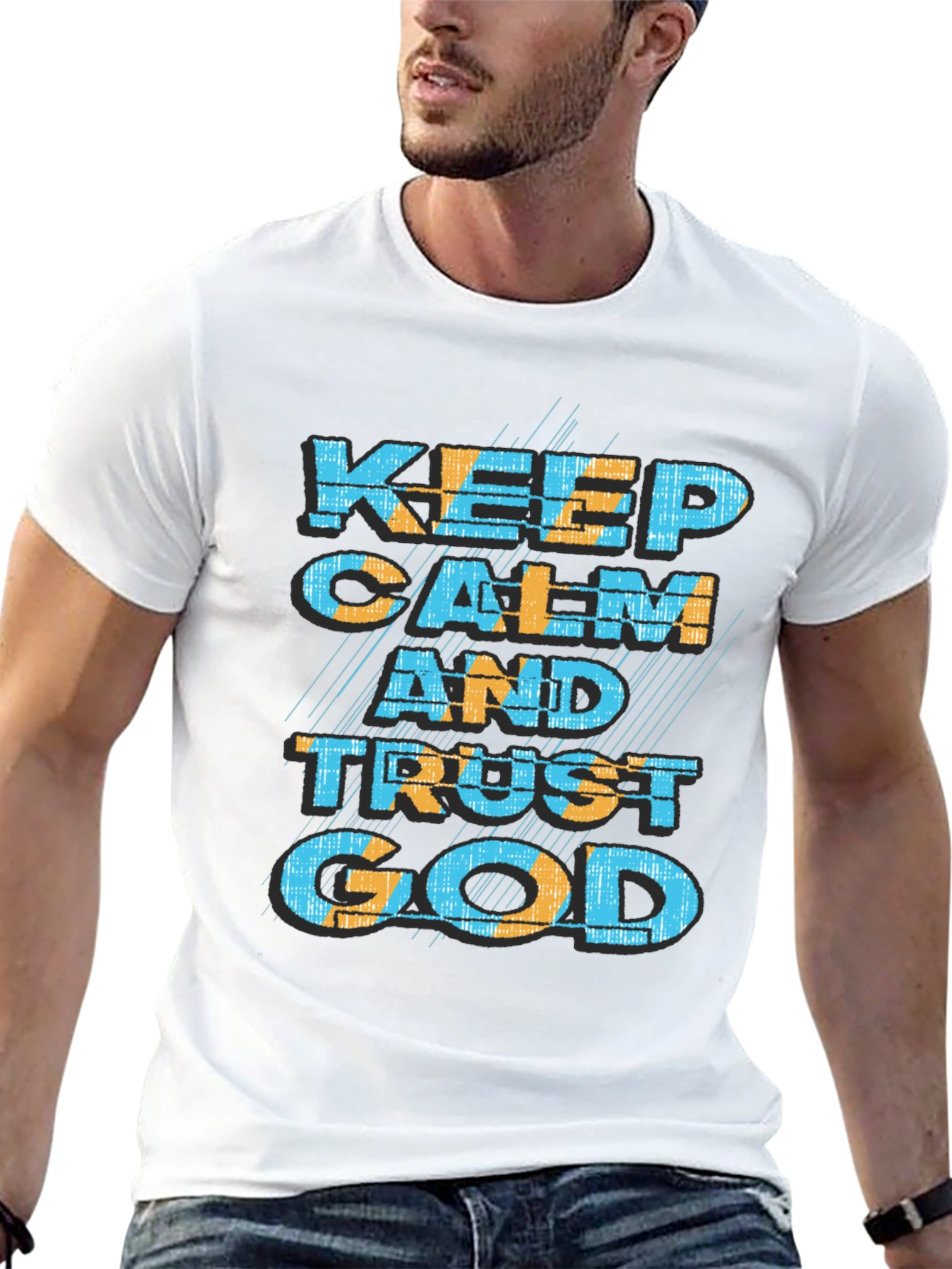 Keep Calm and Trust God Graphic T-Shirt