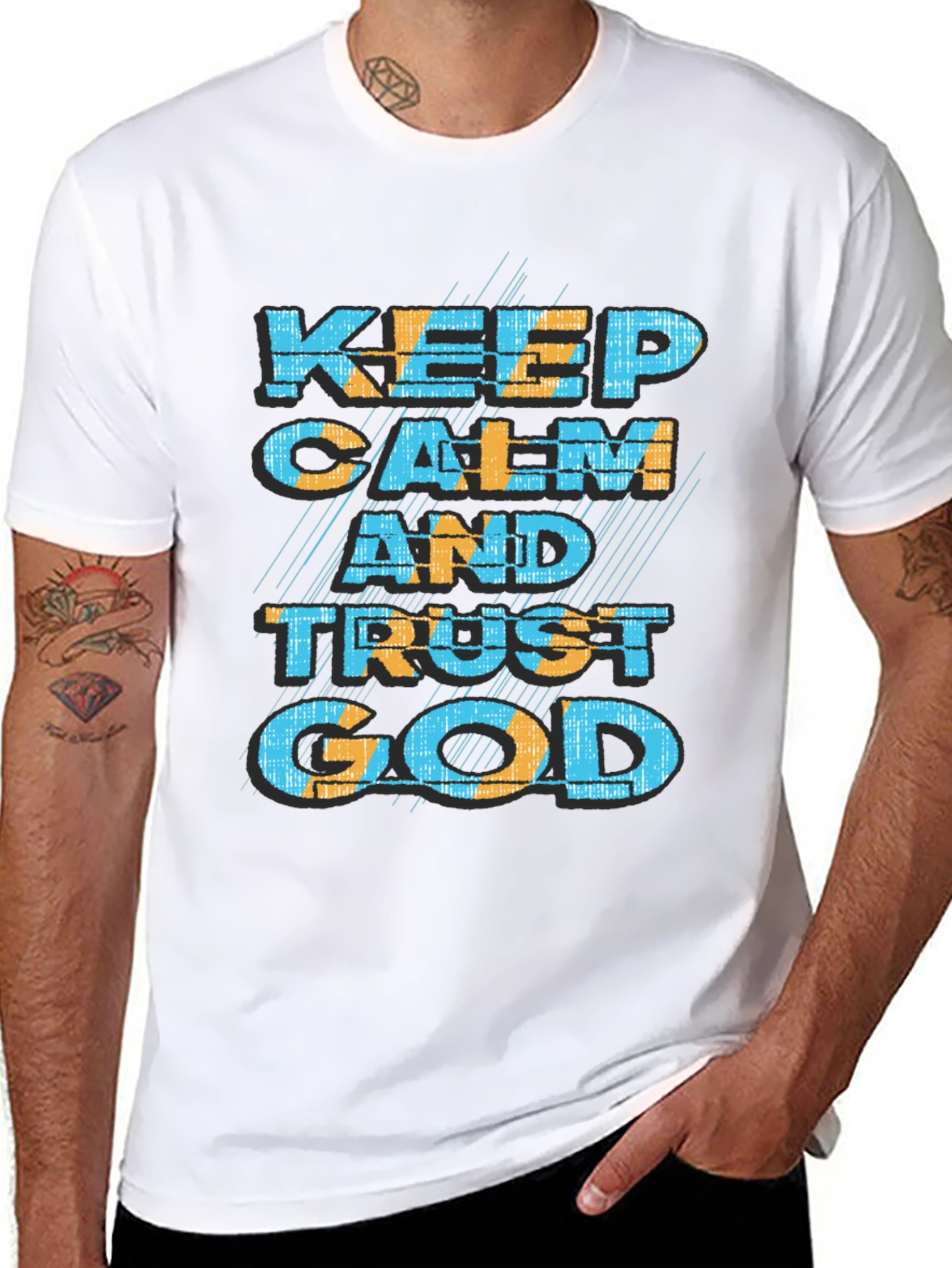 Keep Calm and Trust God Graphic T-Shirt