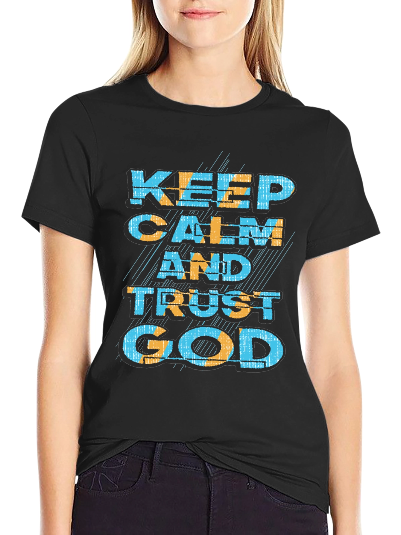 Keep Calm and Trust God Graphic T-Shirt