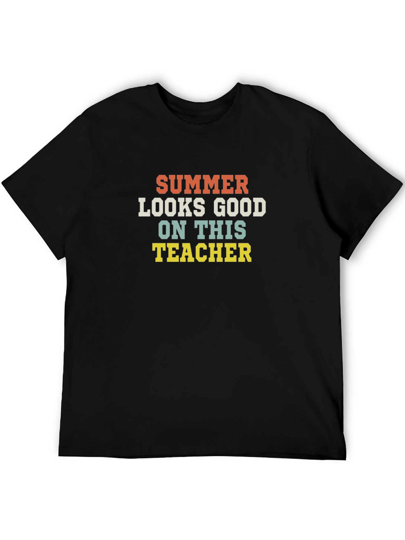 Summer Teacher Graphic Tee - Retro Style