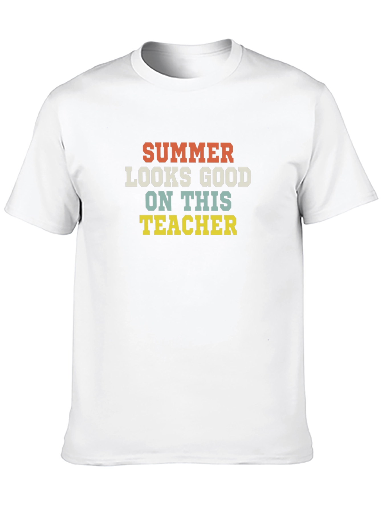 Summer Teacher Graphic Tee - Retro Style