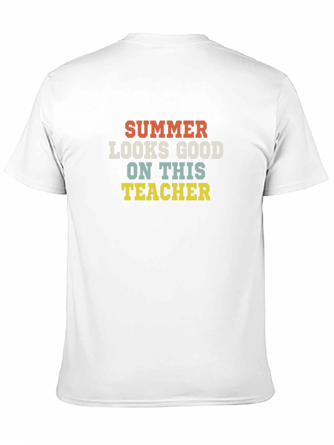 Summer Teacher Graphic Tee - Retro Style