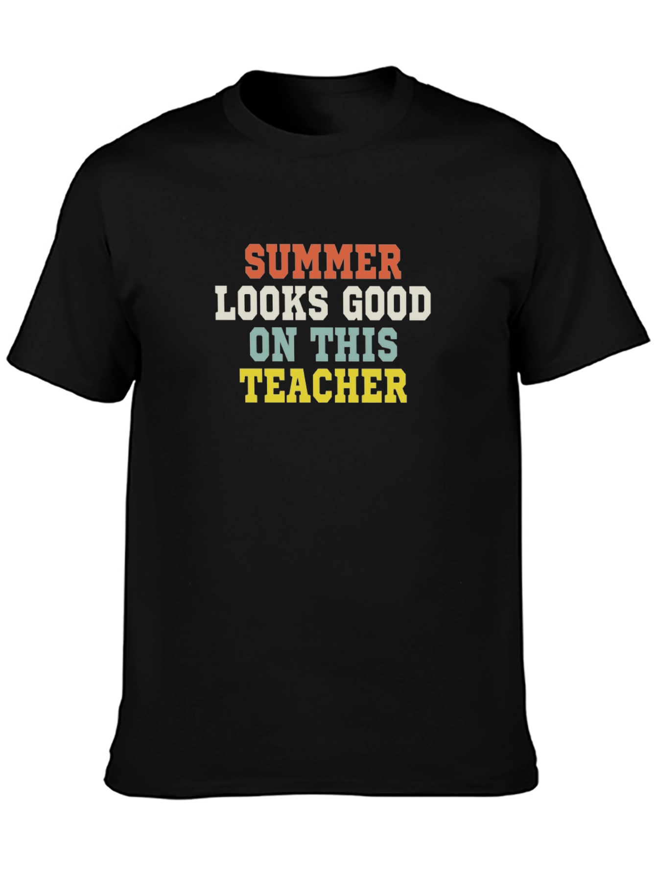 Summer Teacher Graphic Tee - Retro Style