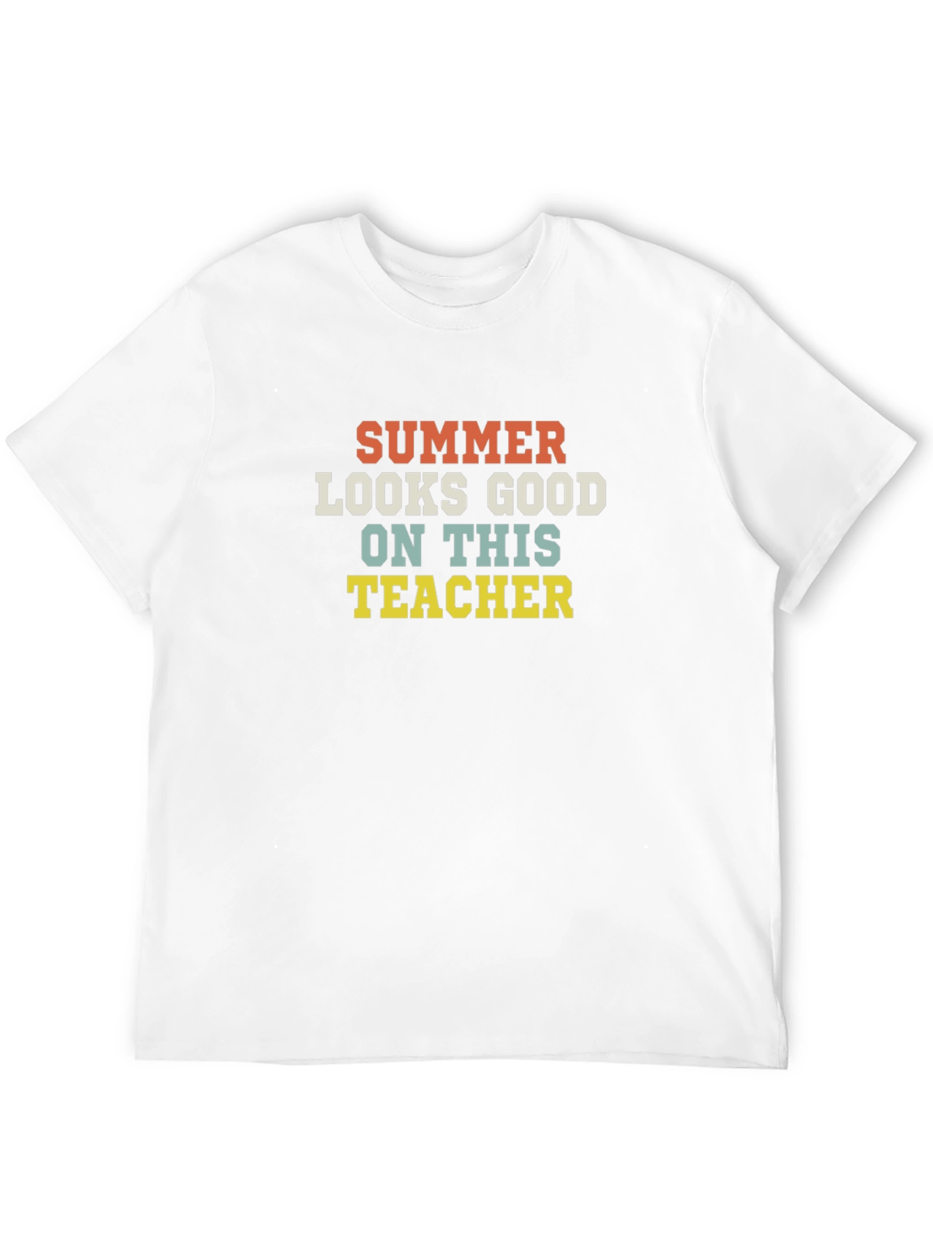 Summer Teacher Graphic Tee - Retro Style