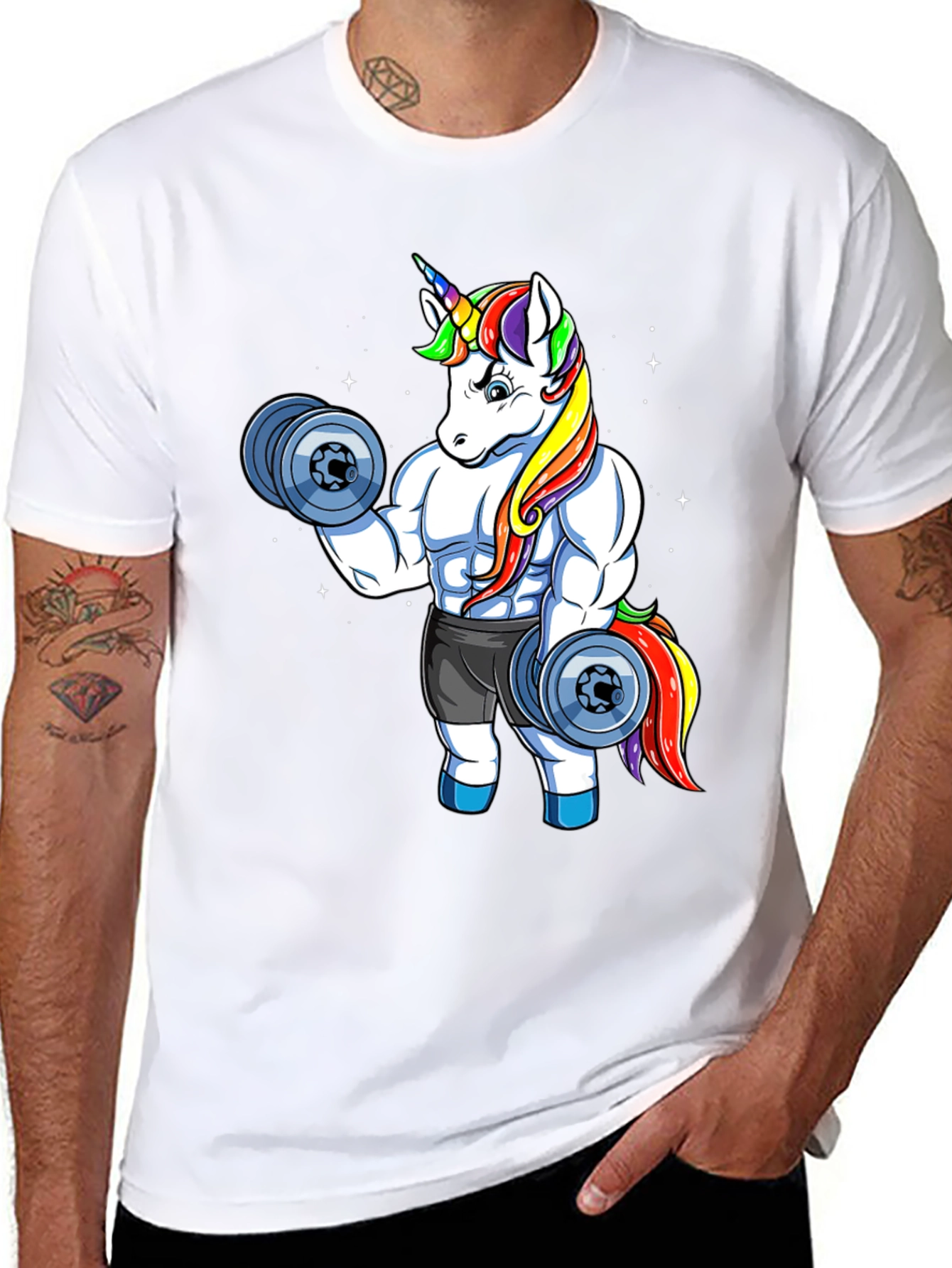 Unicorn Gym Black T-Shirt