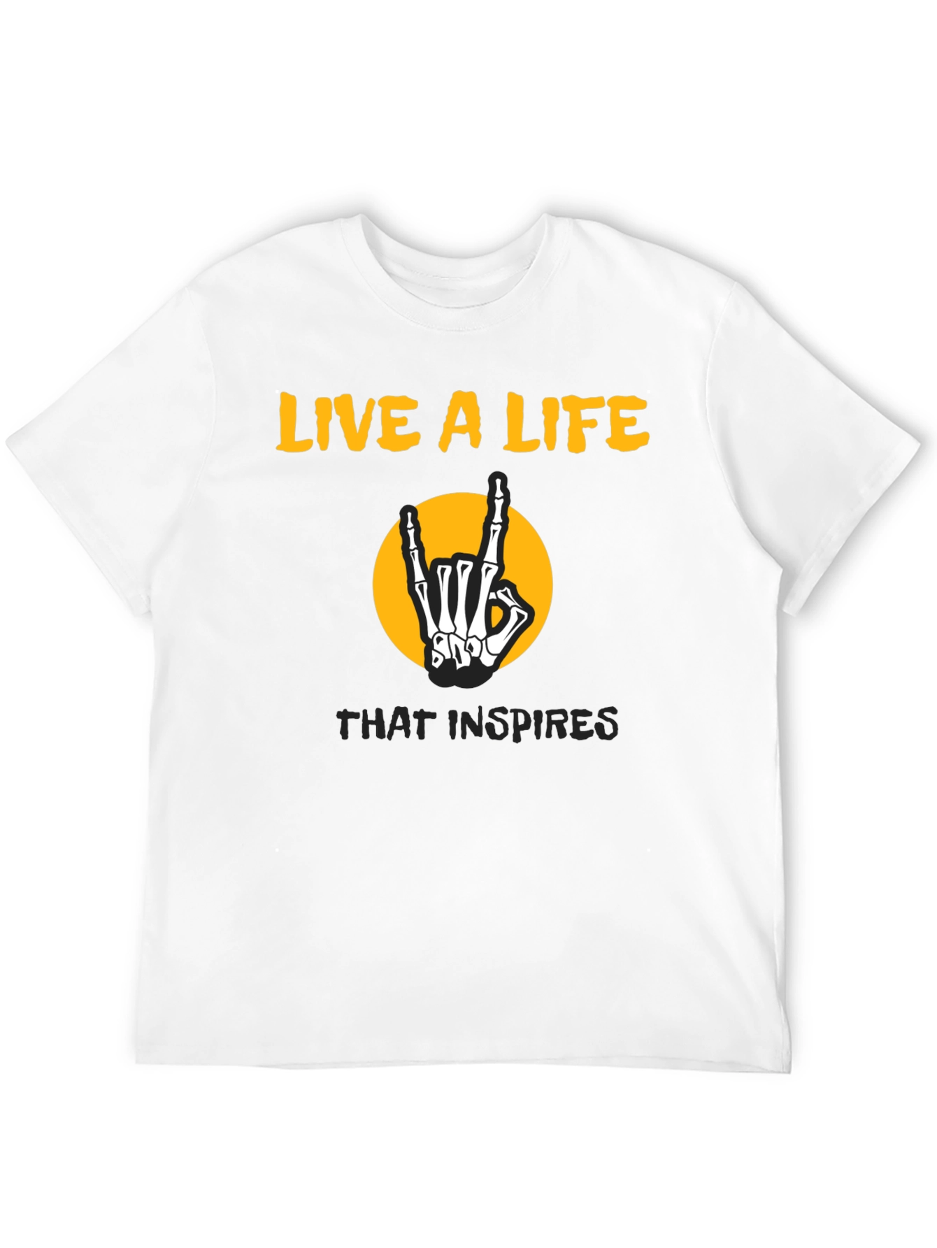 Live a Life Skeleton Hand T-Shirt