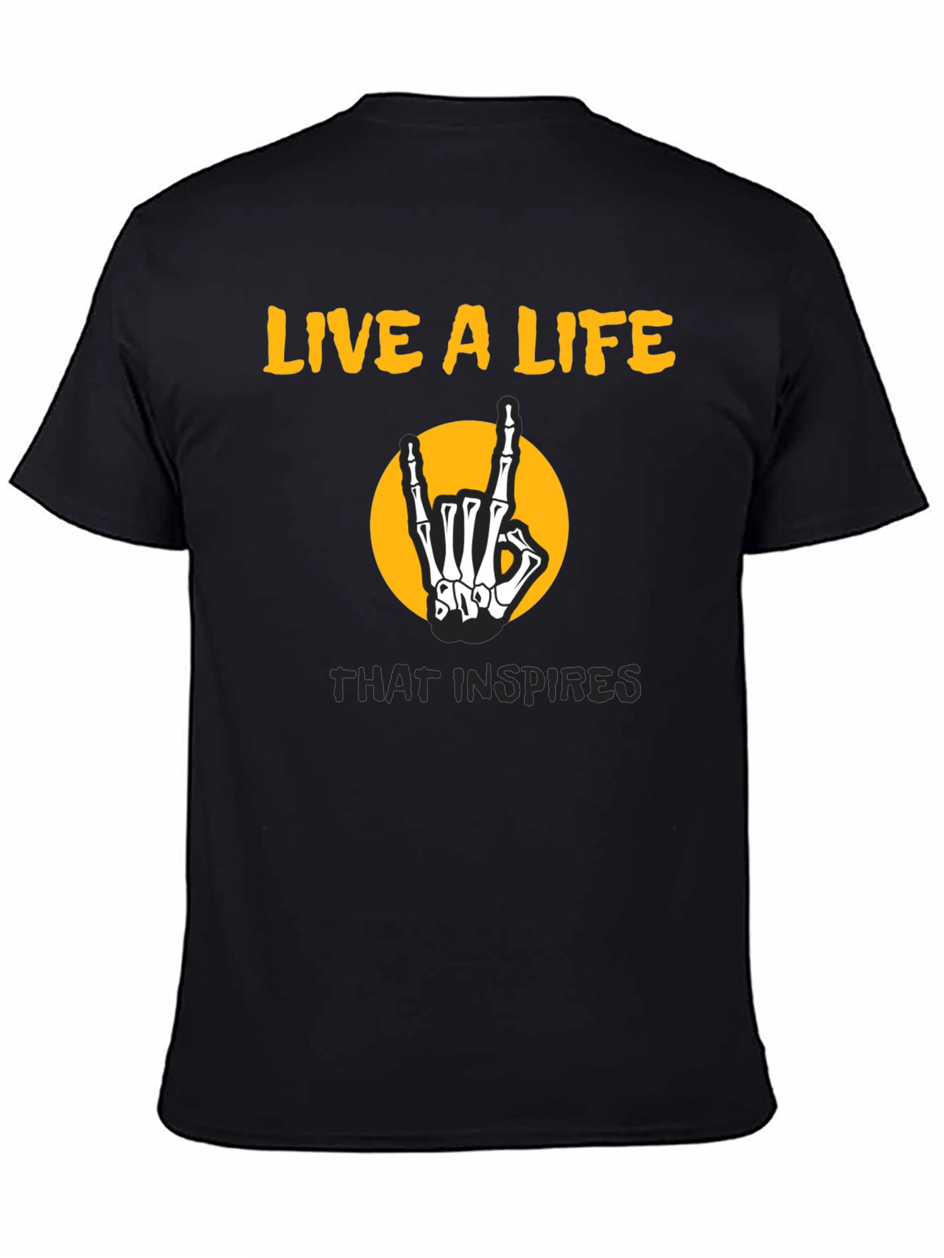 Live a Life Skeleton Hand T-Shirt