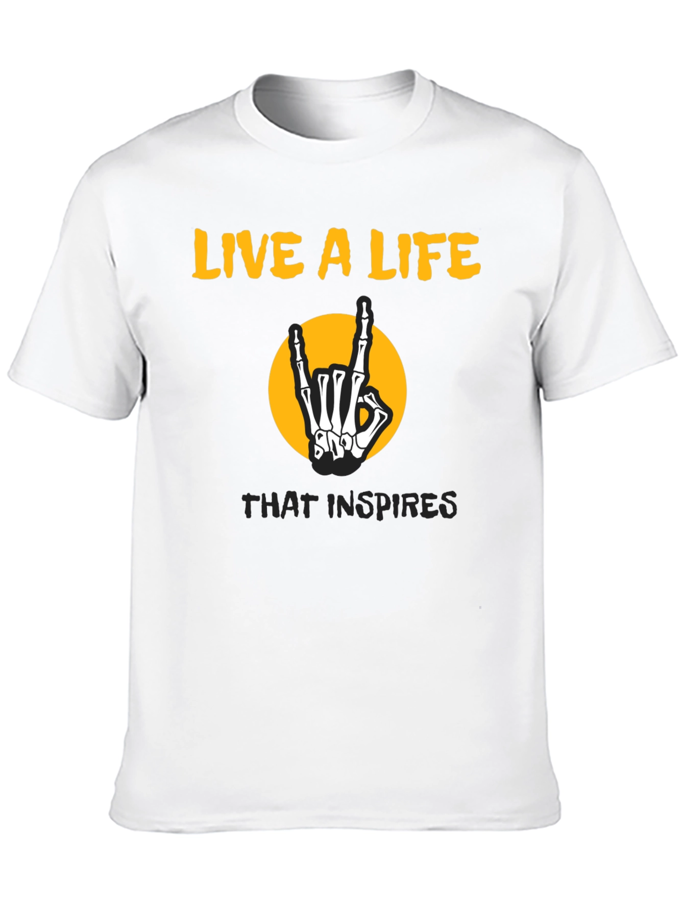 Live a Life Skeleton Hand T-Shirt