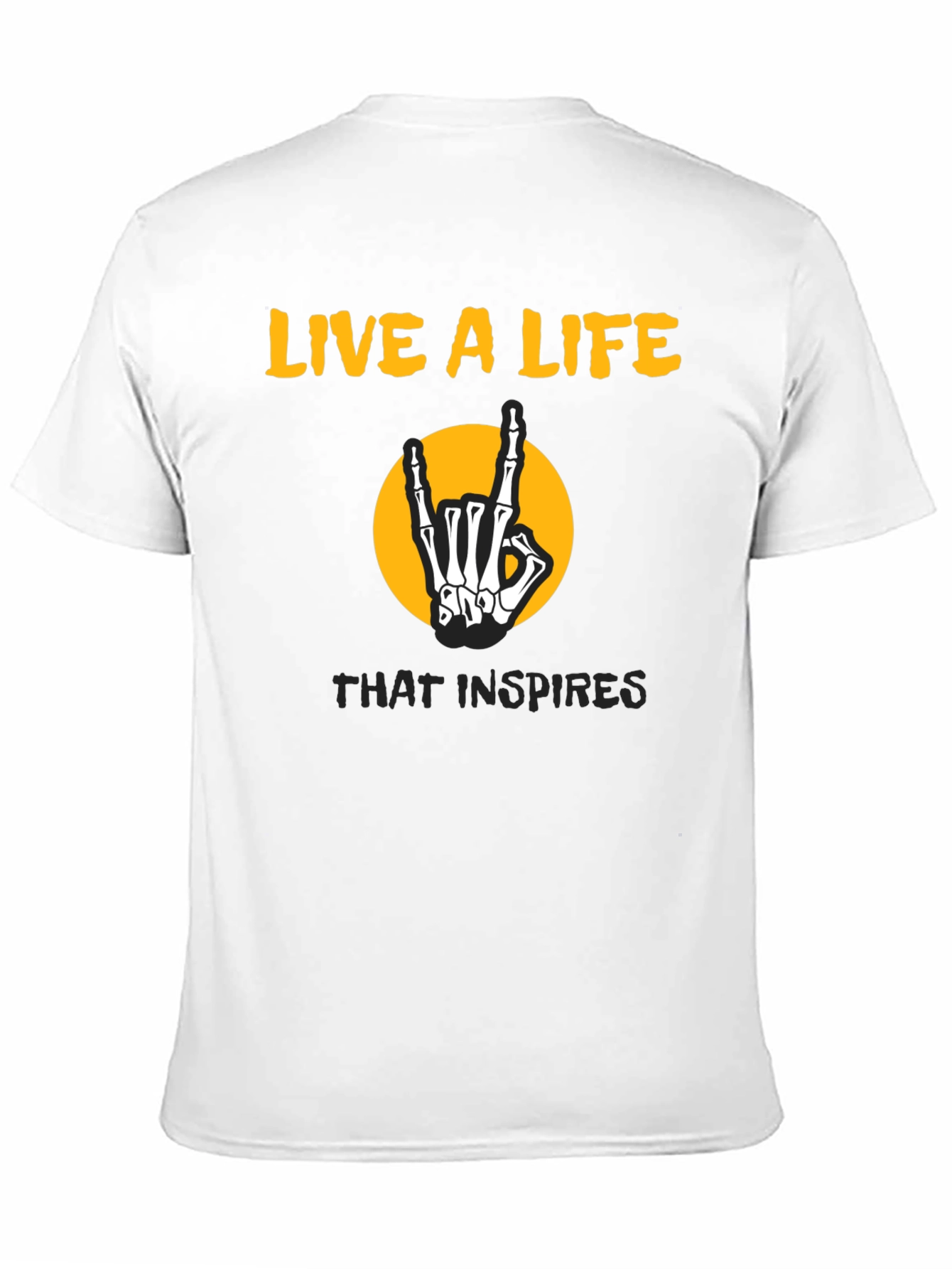 Live a Life Skeleton Hand T-Shirt