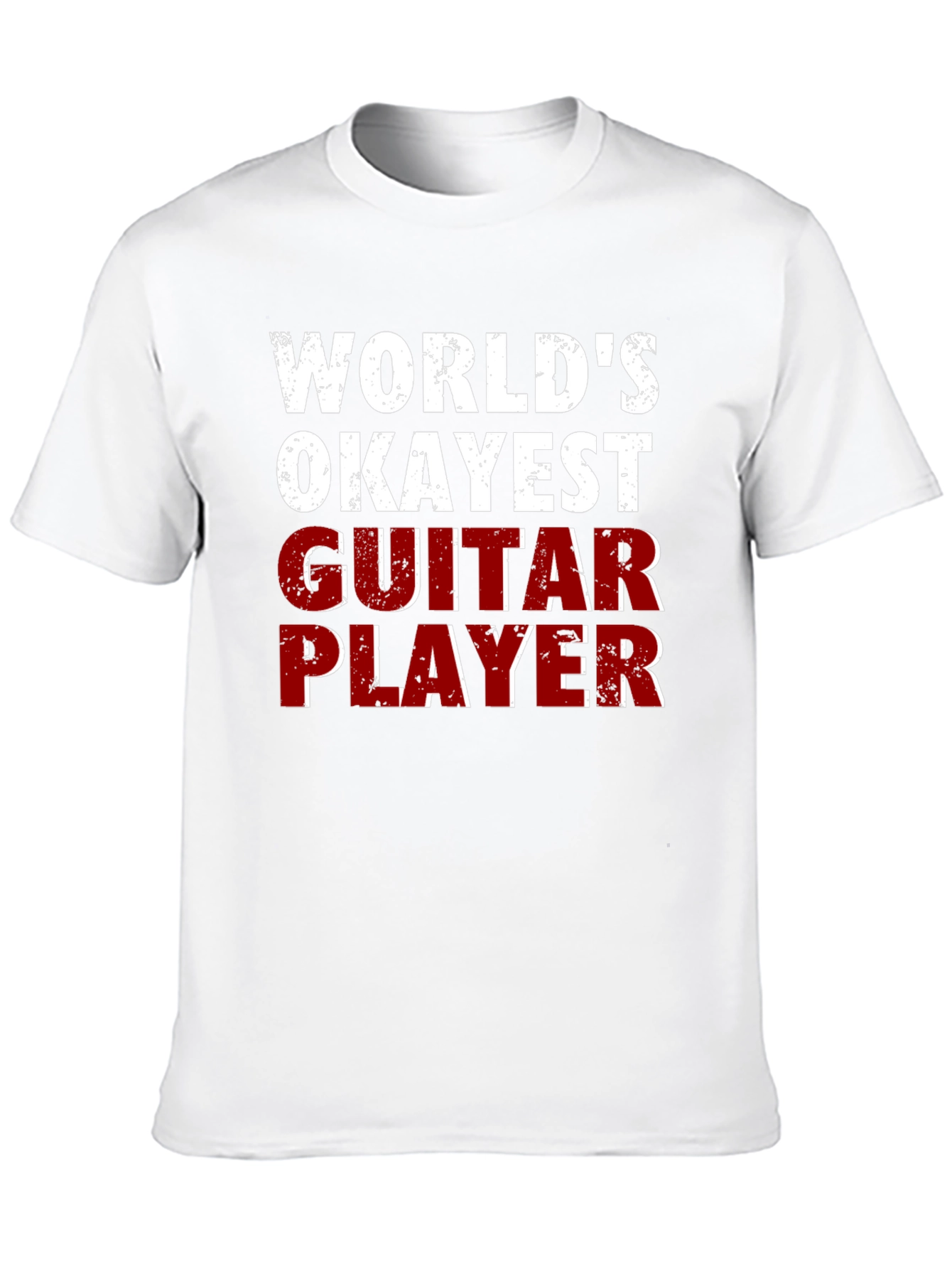 Worlds Okayest Guitar Player Funny T-Shirt
