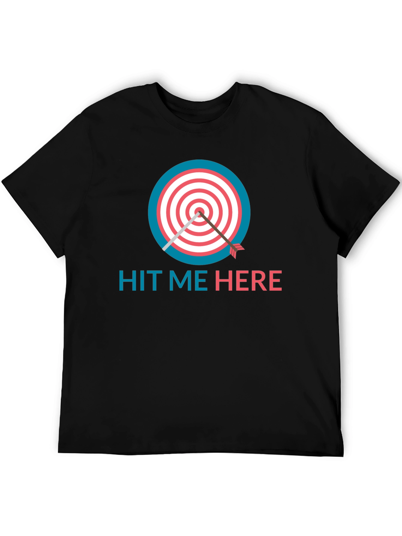 Hit Me Here T-Shirt - Target & Arrow Design