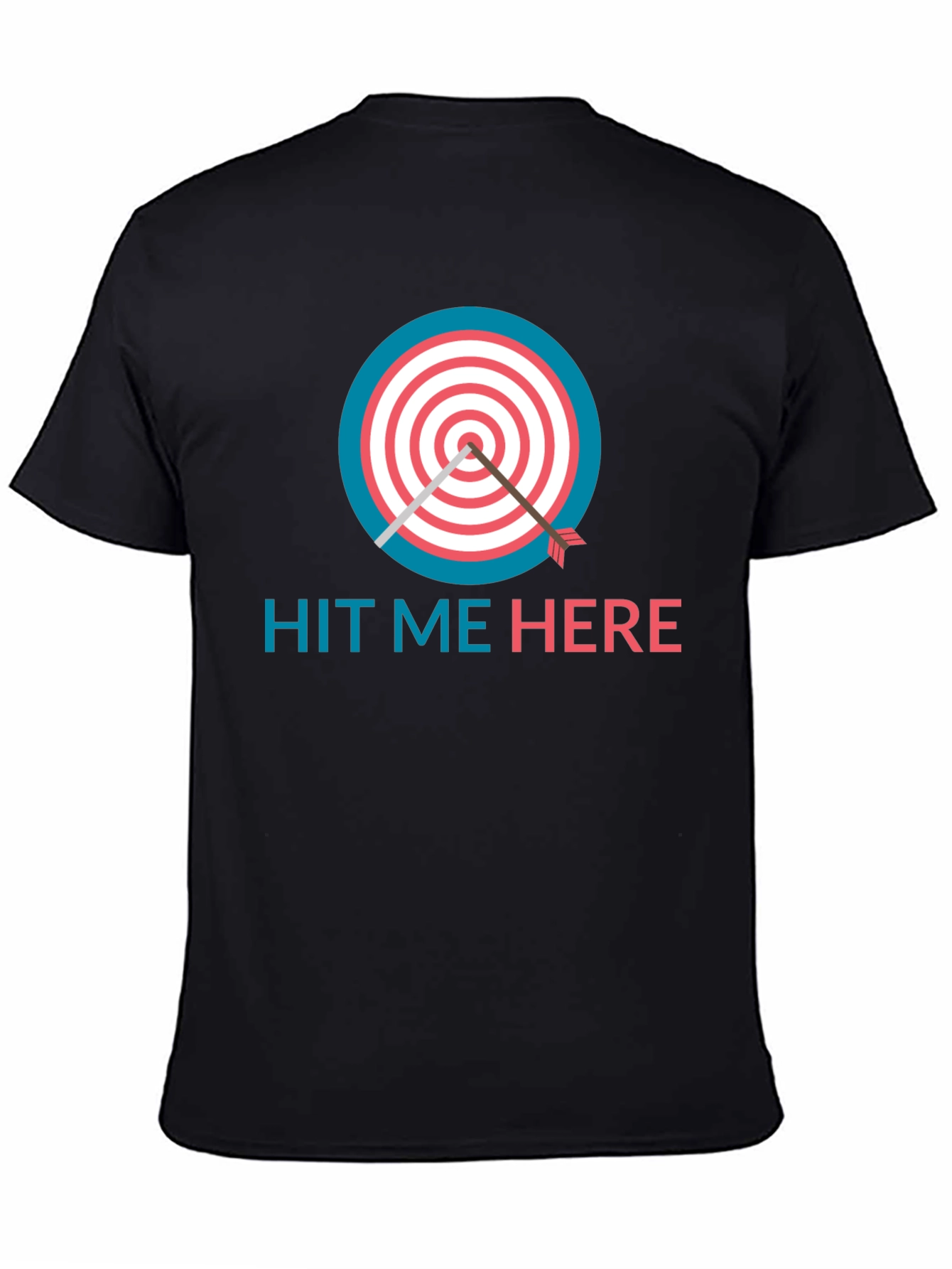 Hit Me Here T-Shirt - Target & Arrow Design