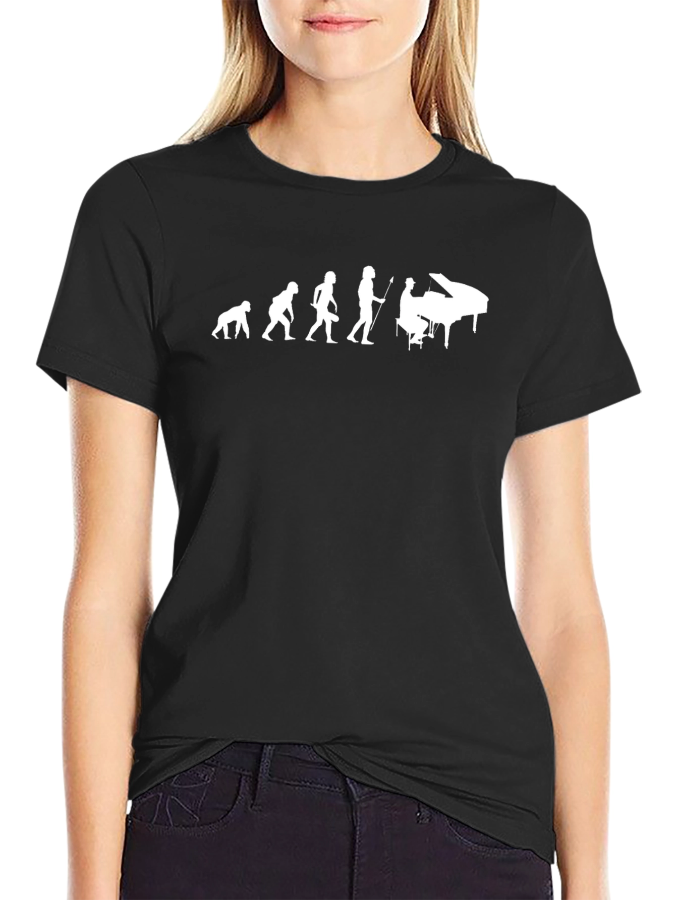 Evolution of Music T-Shirt - Black Cotton Tee