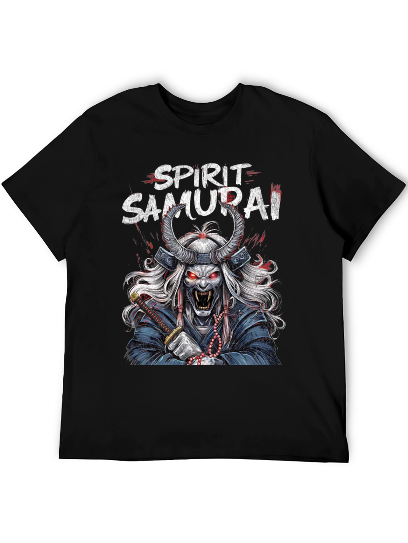 Spirit Samurai Graphic Tee - Mens Black T-Shirt