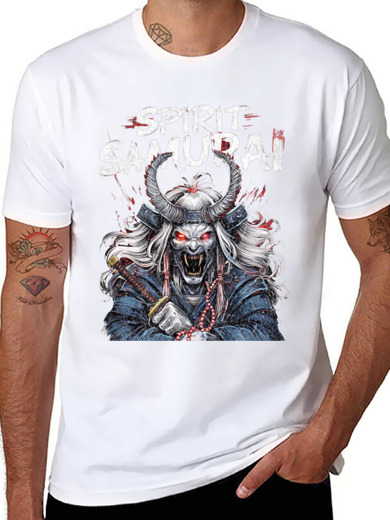 Spirit Samurai Graphic Tee - Mens Black T-Shirt