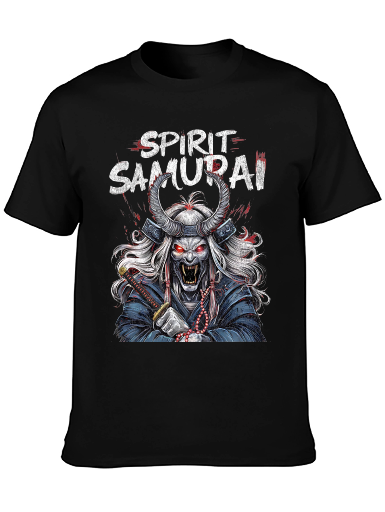 Spirit Samurai Graphic Tee - Mens Black T-Shirt