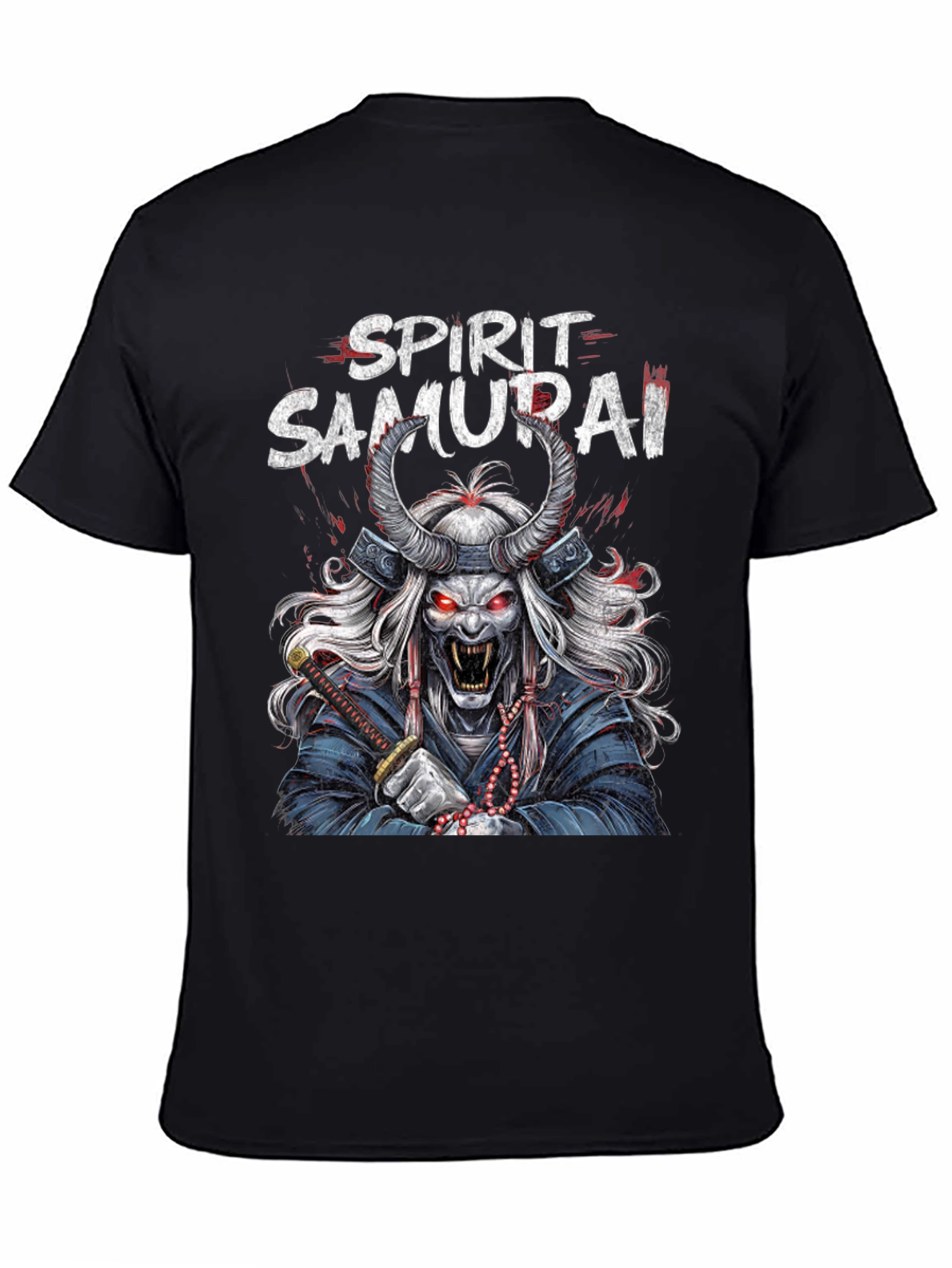 Spirit Samurai Graphic Tee - Mens Black T-Shirt
