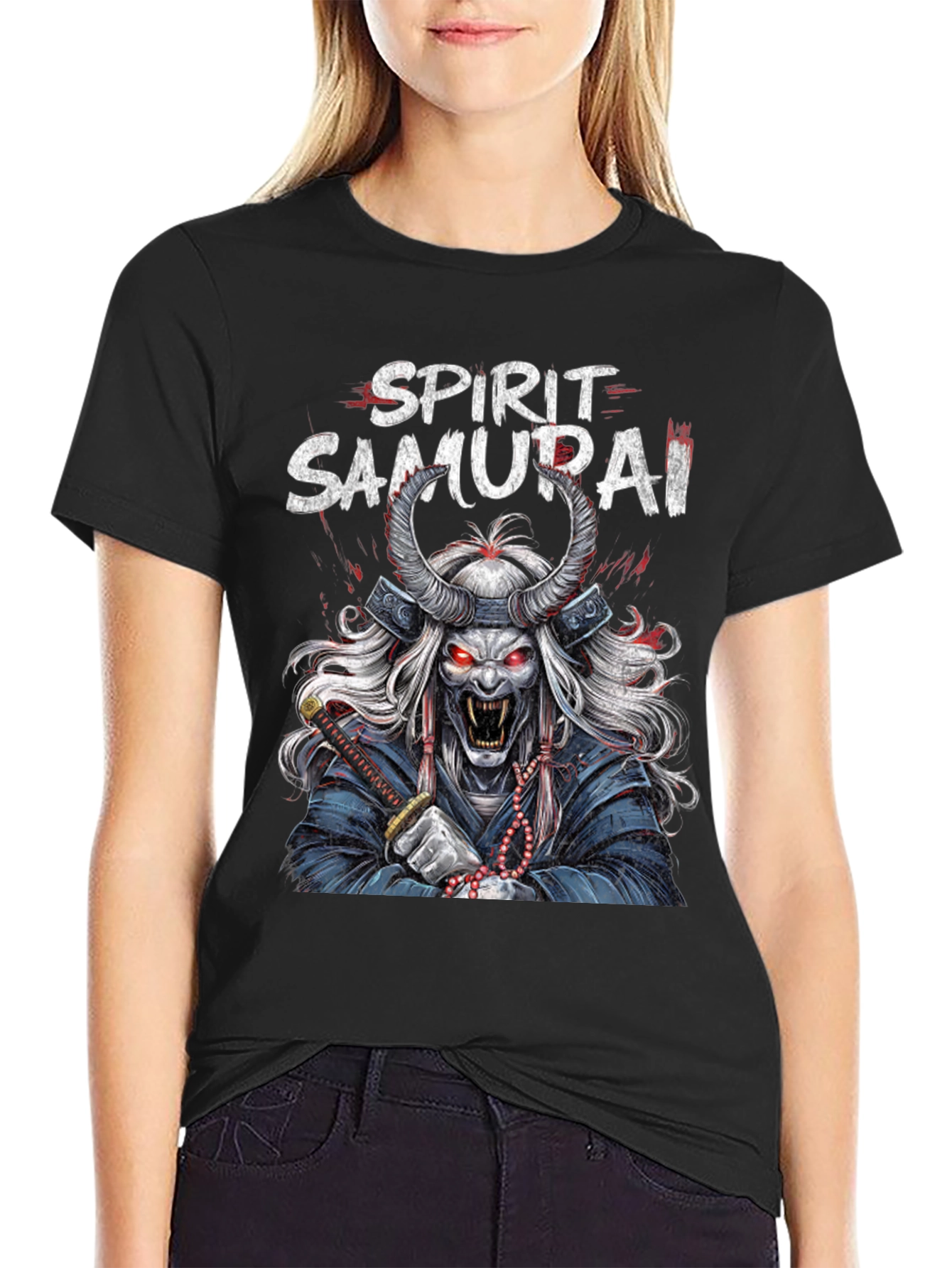 Spirit Samurai Graphic Tee - Mens Black T-Shirt