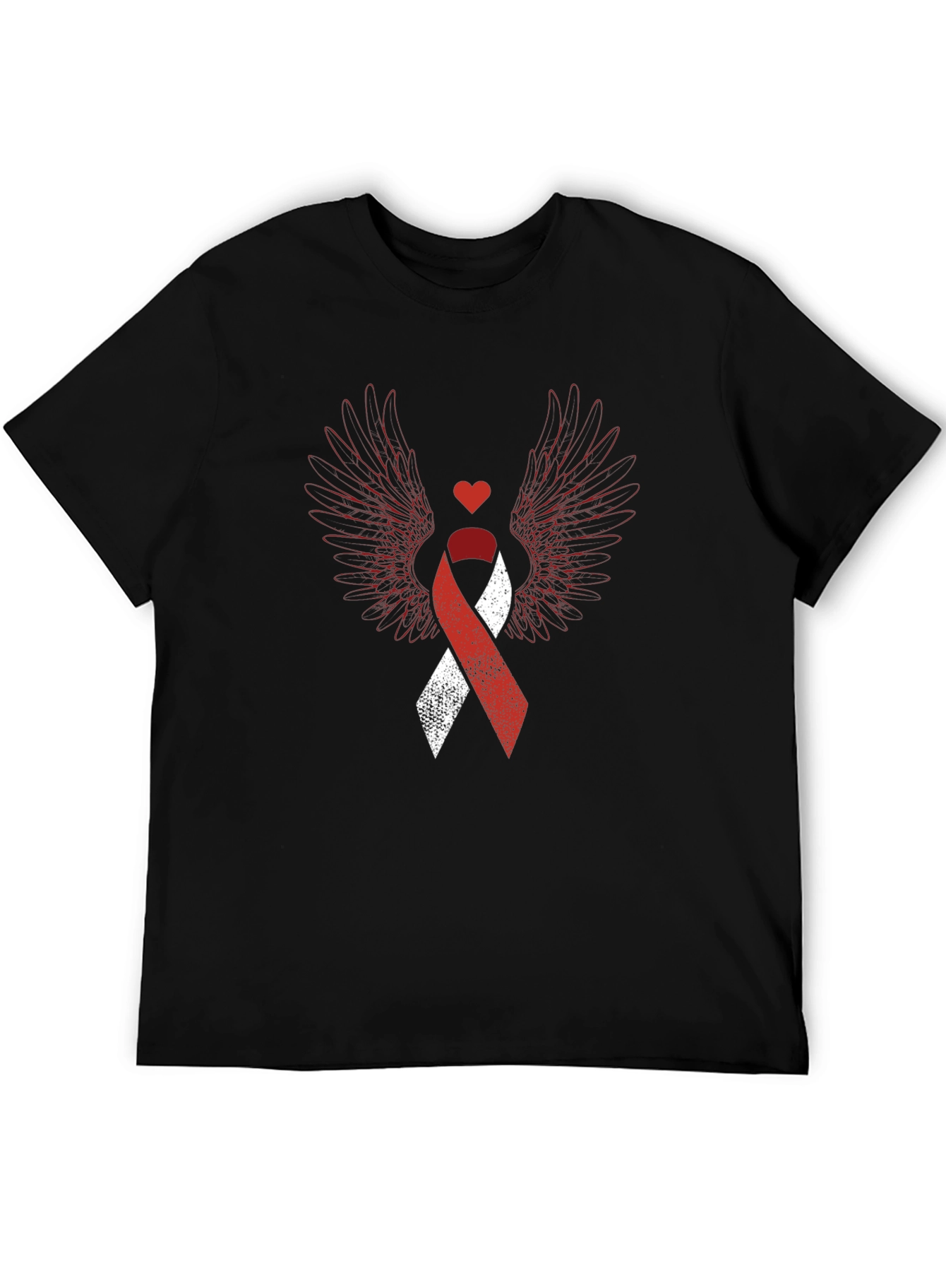 Heart Wings Awareness Ribbon Graphic Tee