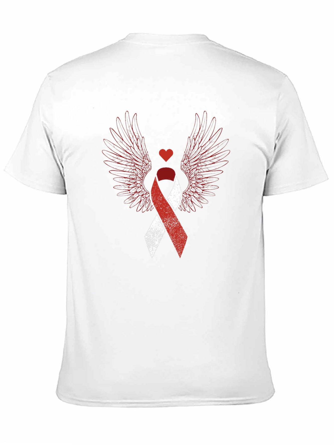 Heart Wings Awareness Ribbon Graphic Tee