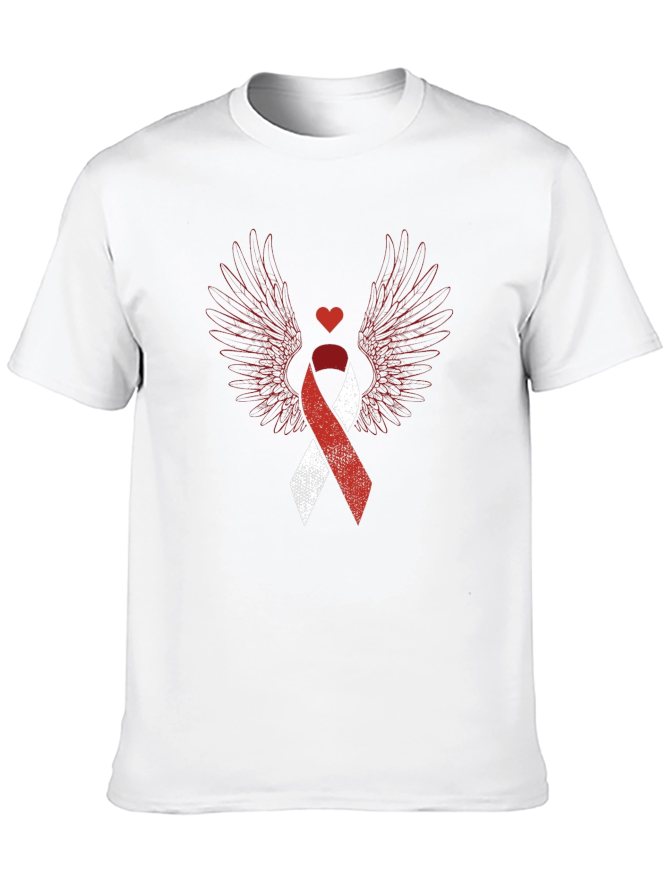 Heart Wings Awareness Ribbon Graphic Tee