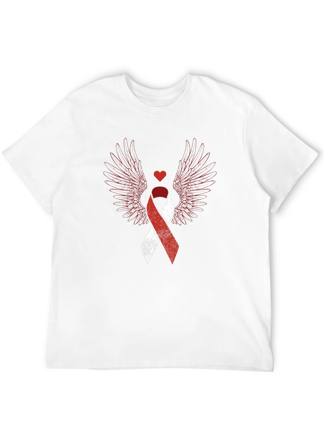 Heart Wings Awareness Ribbon Graphic Tee