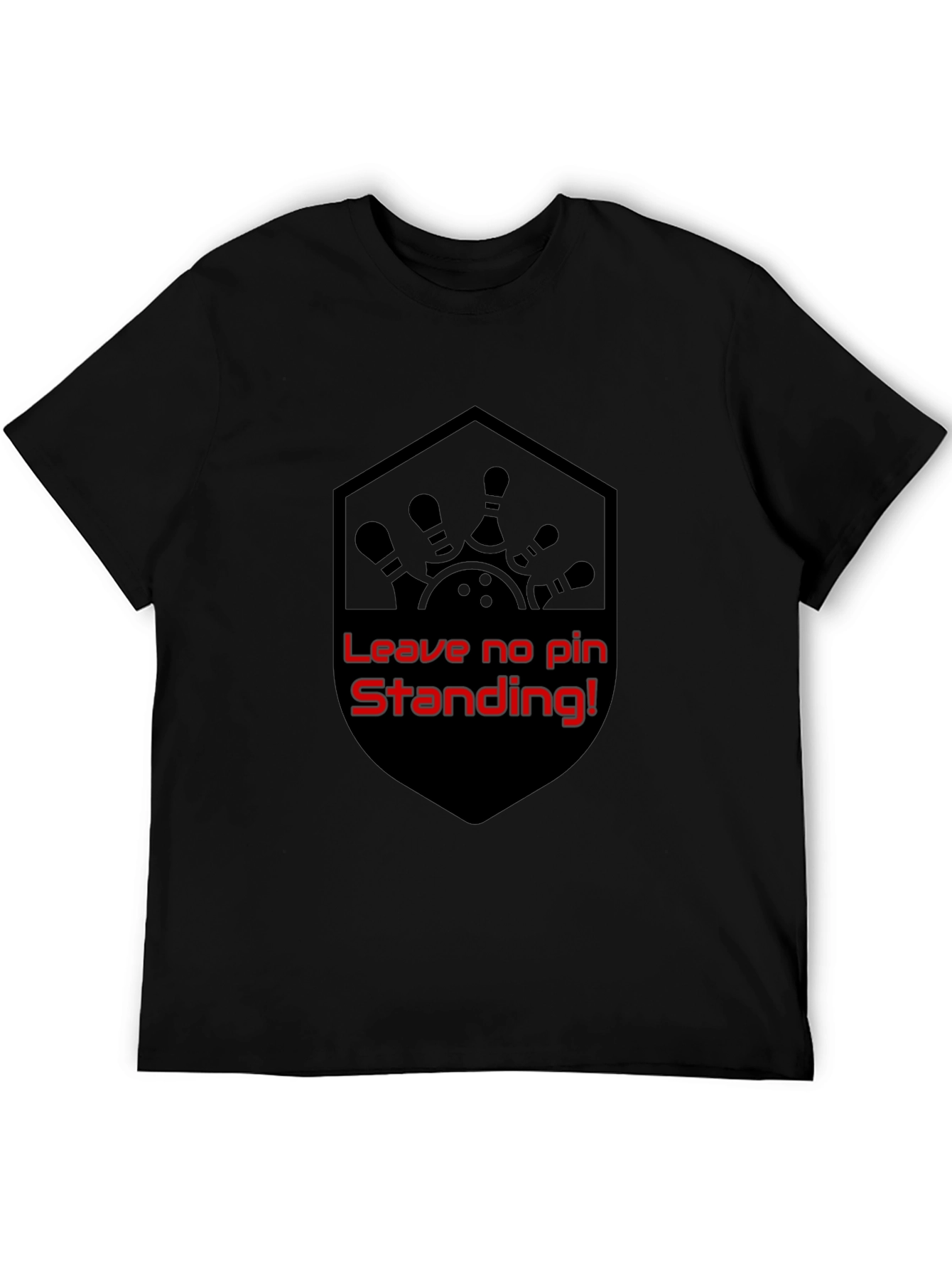 Bowling Strike T-Shirt - Leave No Pin Standing!