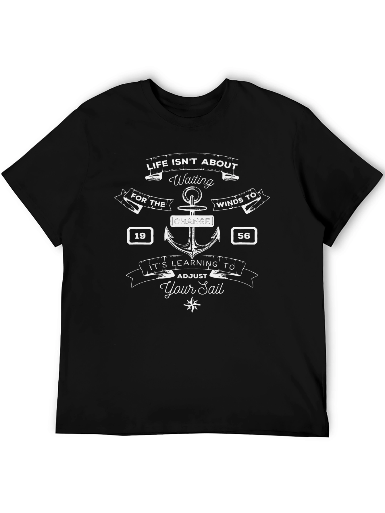 Inspirational Sailing T-Shirt - Adjust Your Sail