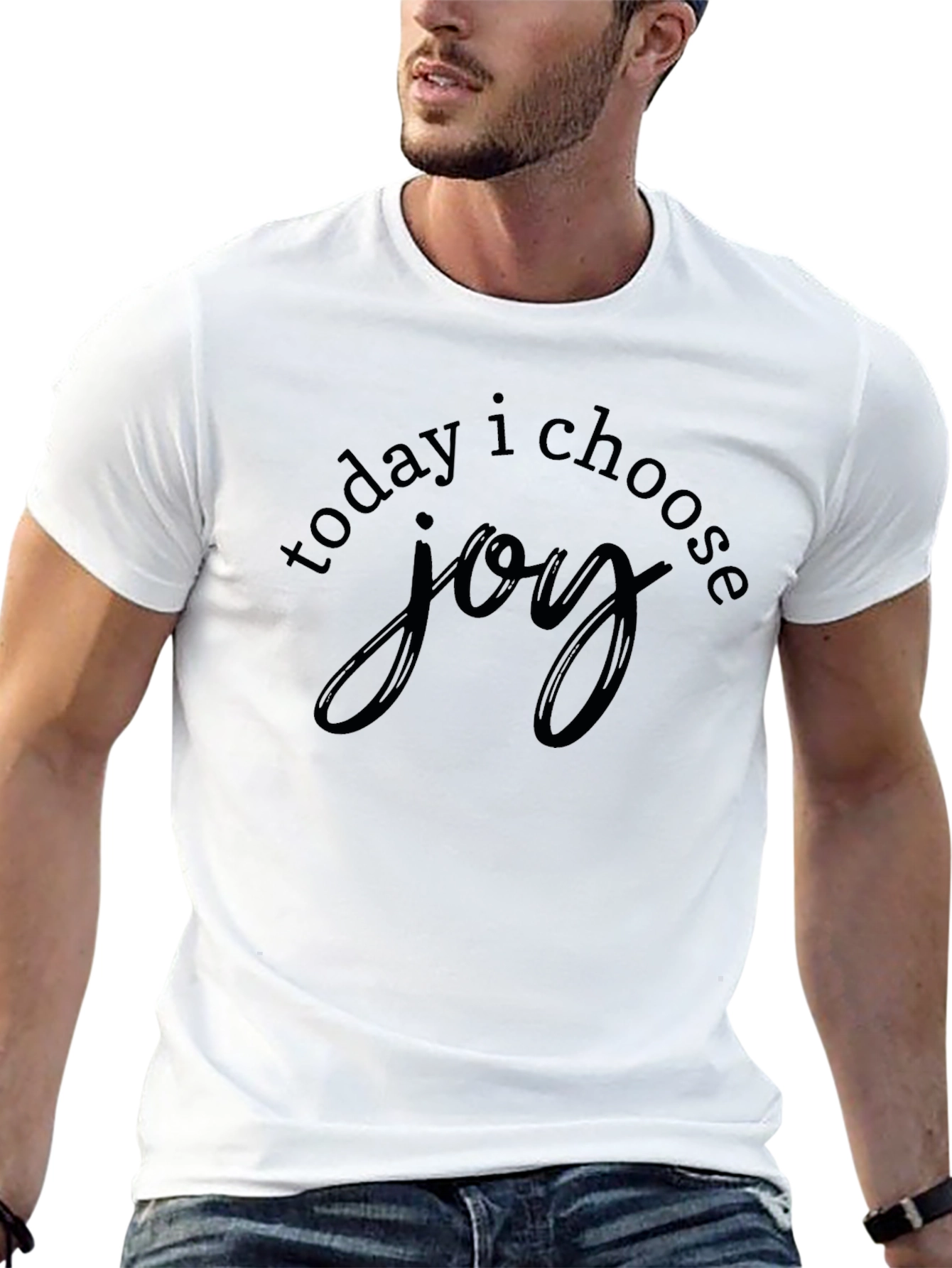 Today I Choose Joy Black Graphic Tee