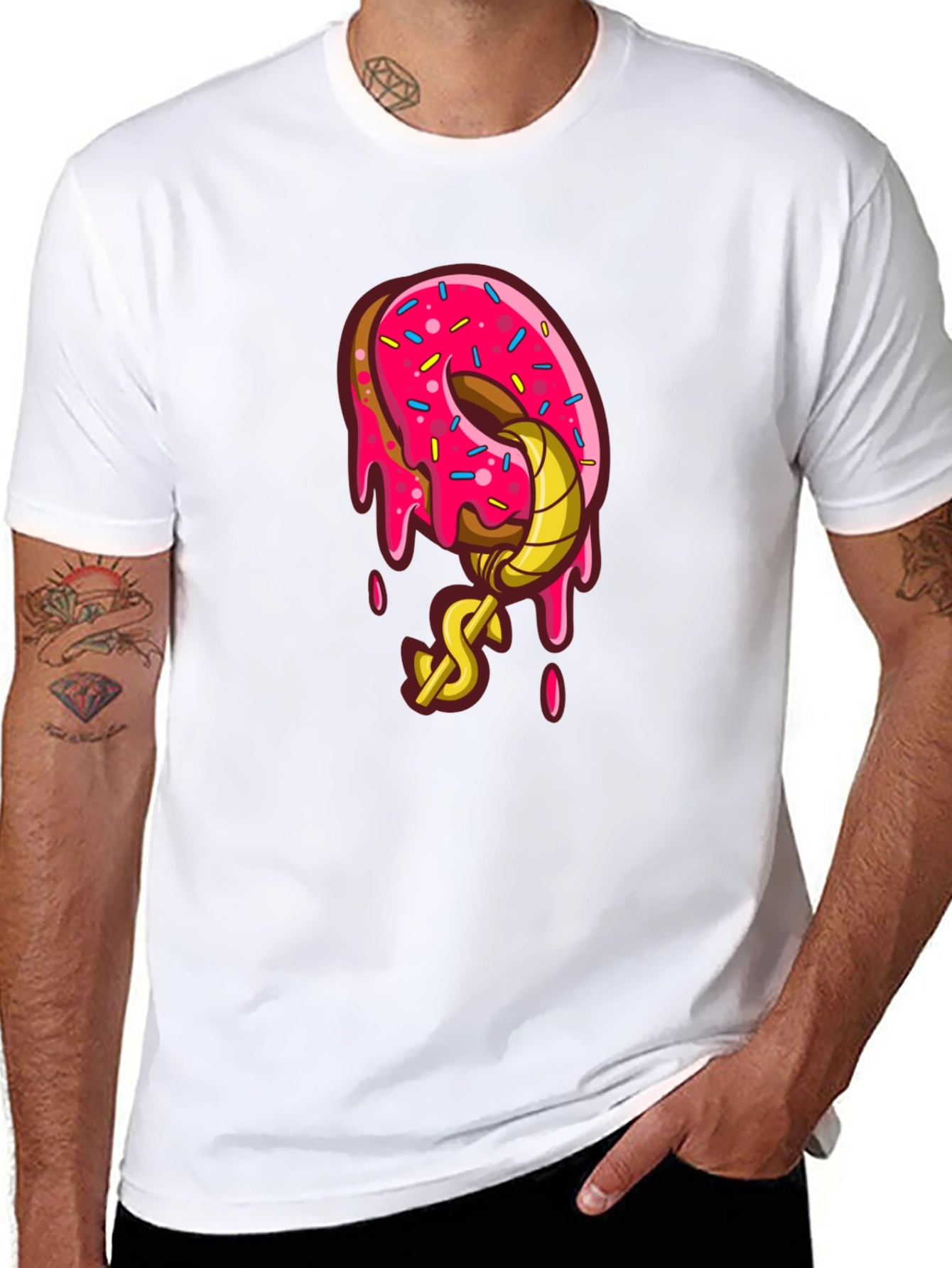 Donut Hook Black T-Shirt