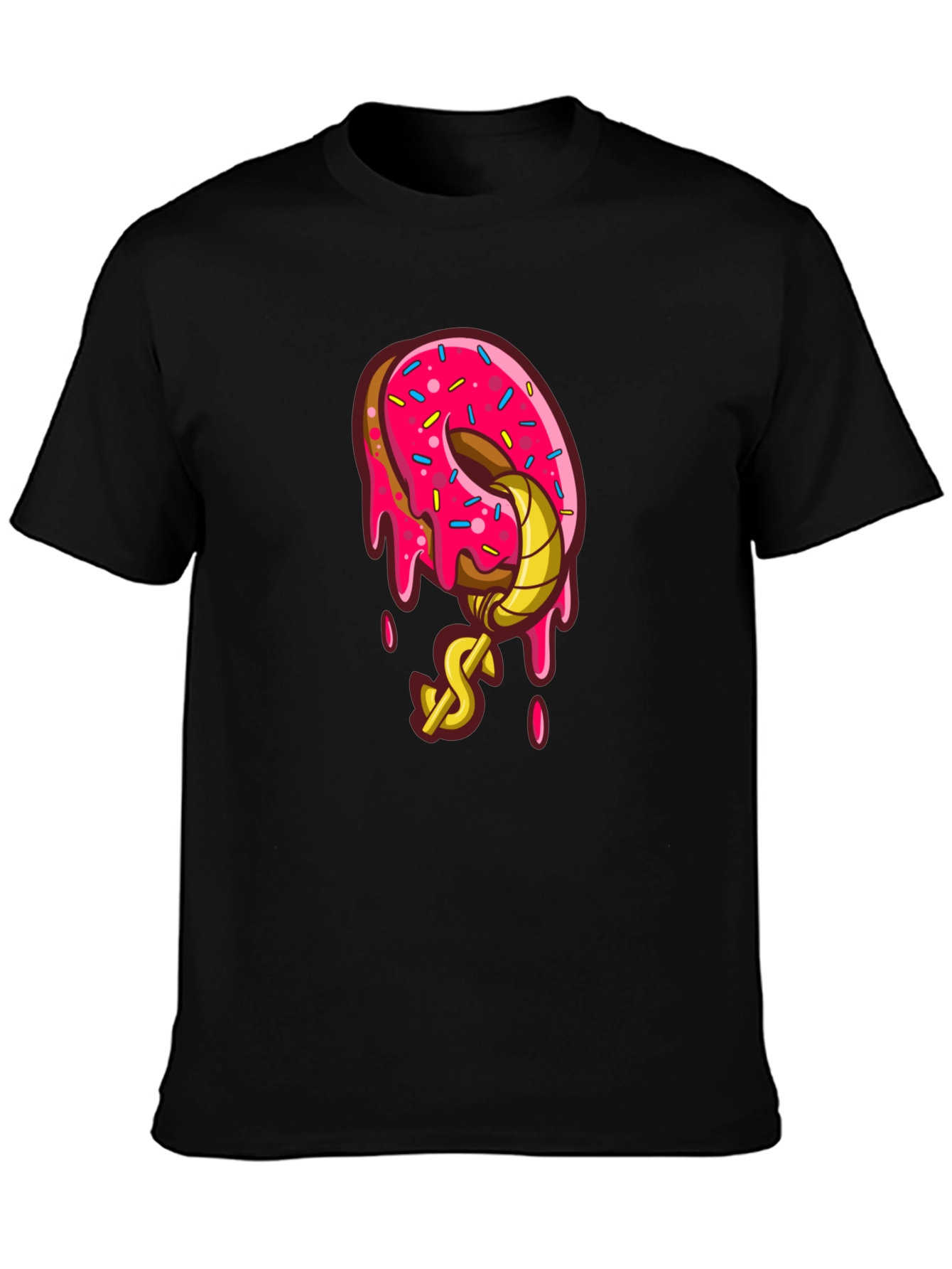 Donut Hook Black T-Shirt