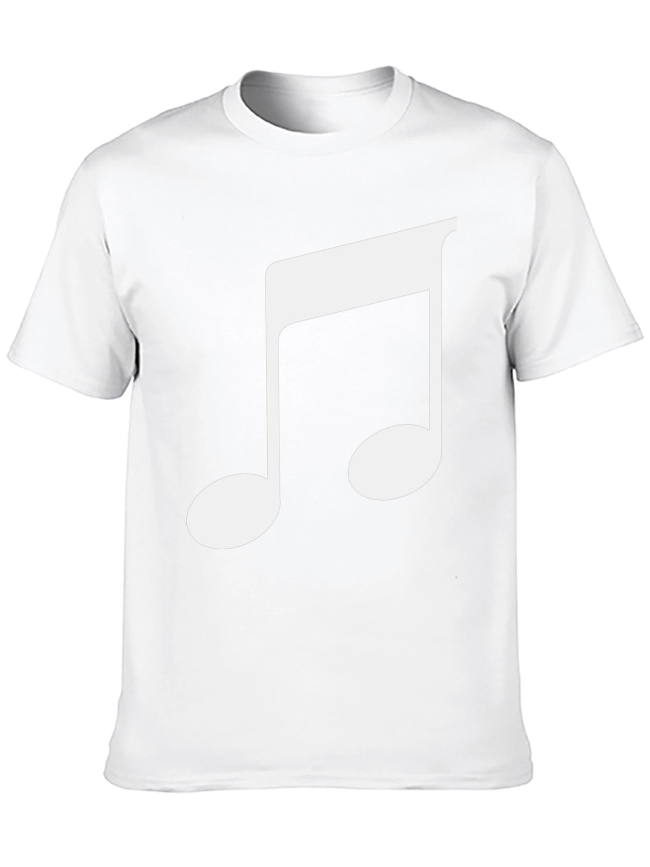 Musical Note Graphic Tee - Black