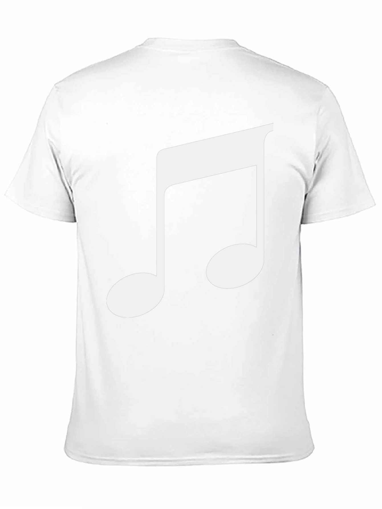 Musical Note Graphic Tee - Black
