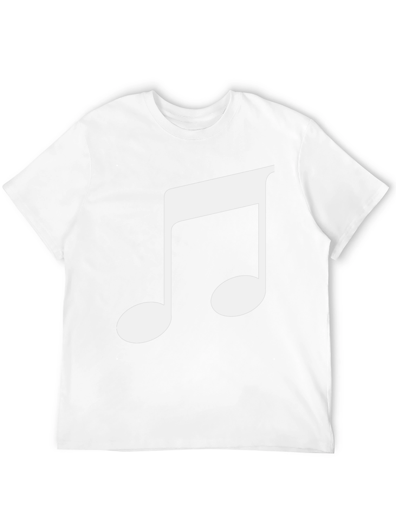 Musical Note Graphic Tee - Black