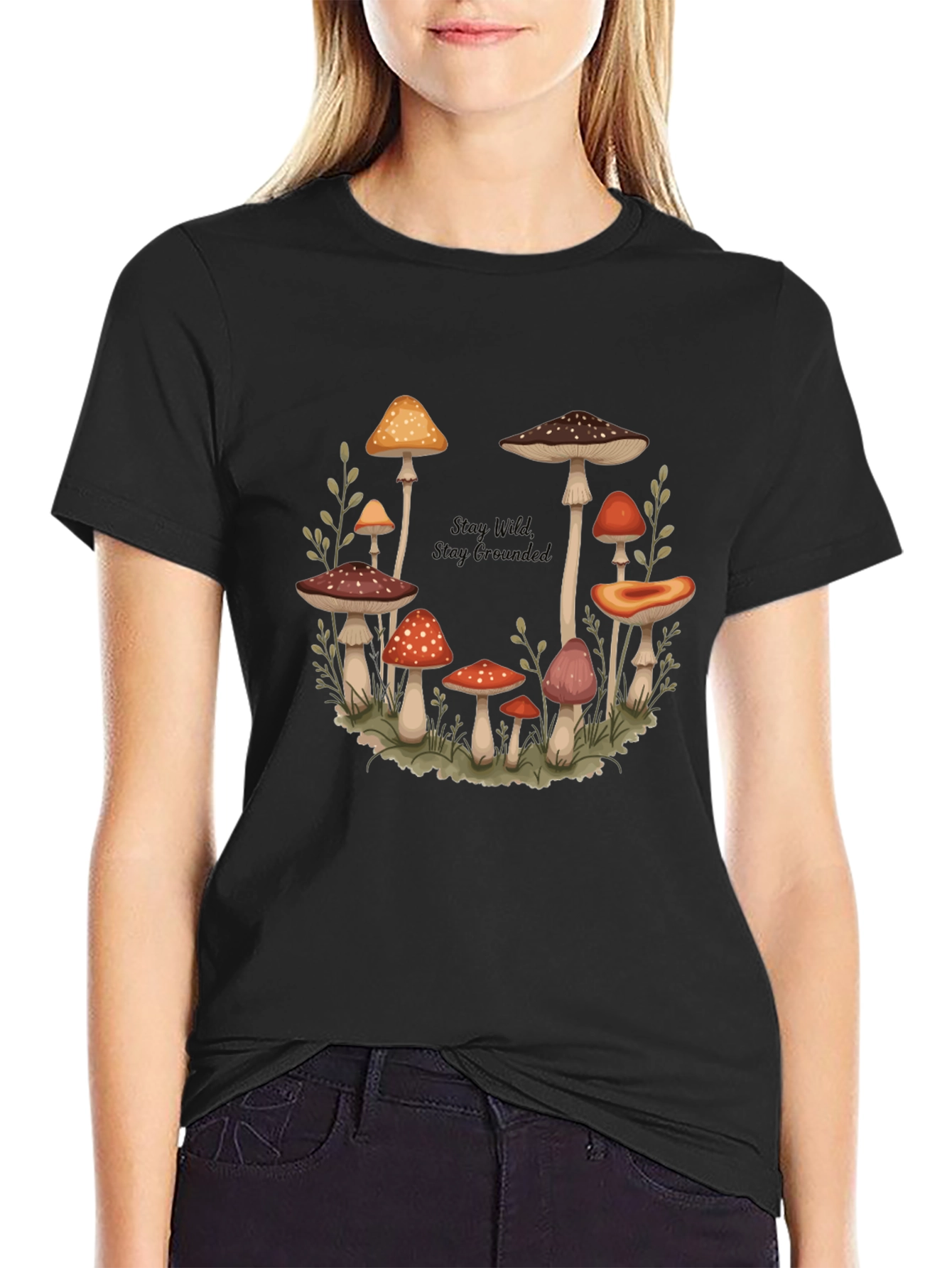 Mushroom Circle Graphic T-Shirt - Stay Wild