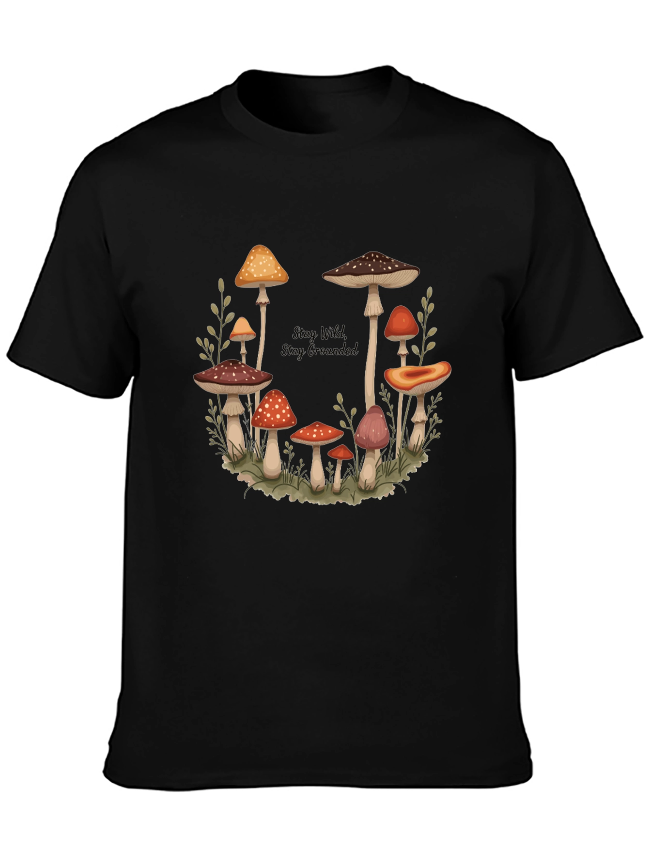 Mushroom Circle Graphic T-Shirt - Stay Wild