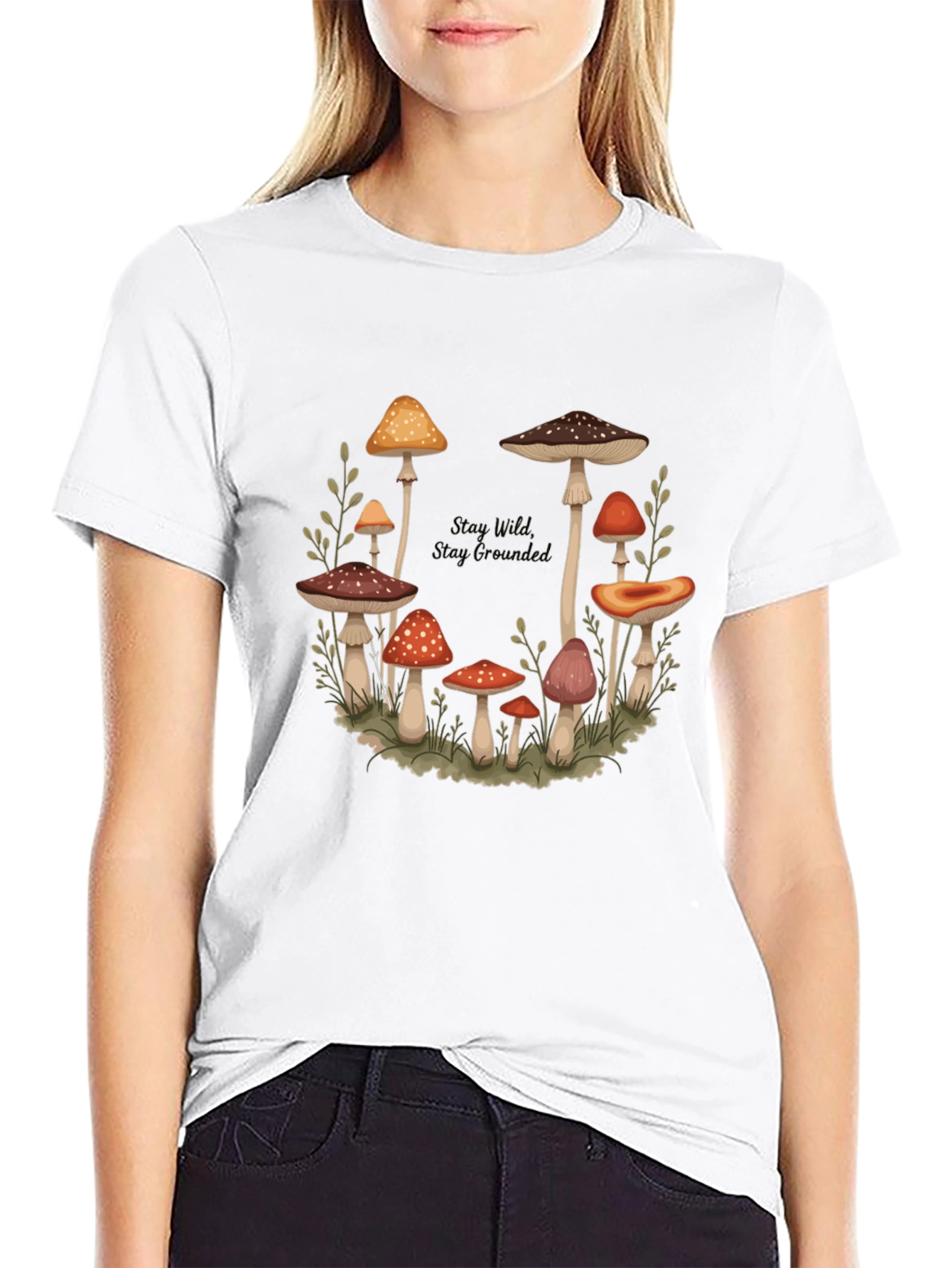 Mushroom Circle Graphic T-Shirt - Stay Wild