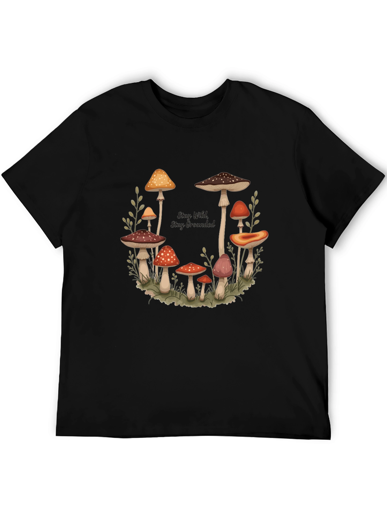 Mushroom Circle Graphic T-Shirt - Stay Wild