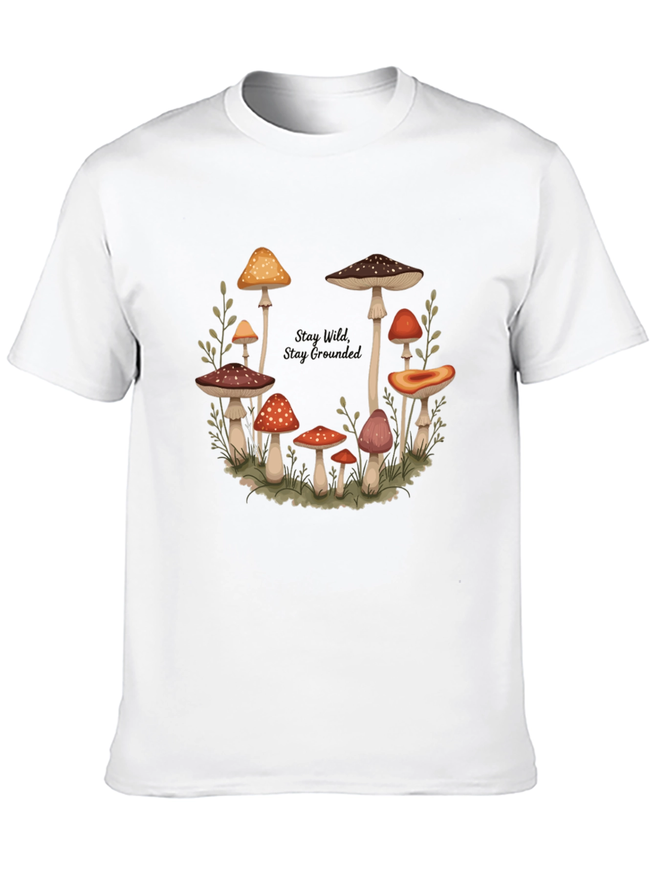 Mushroom Circle Graphic T-Shirt - Stay Wild