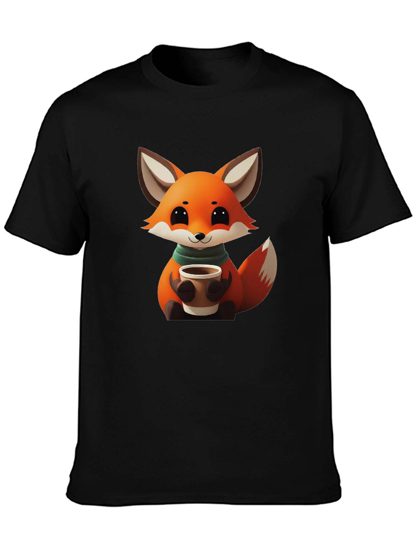 Cute Fox Coffee T-Shirt