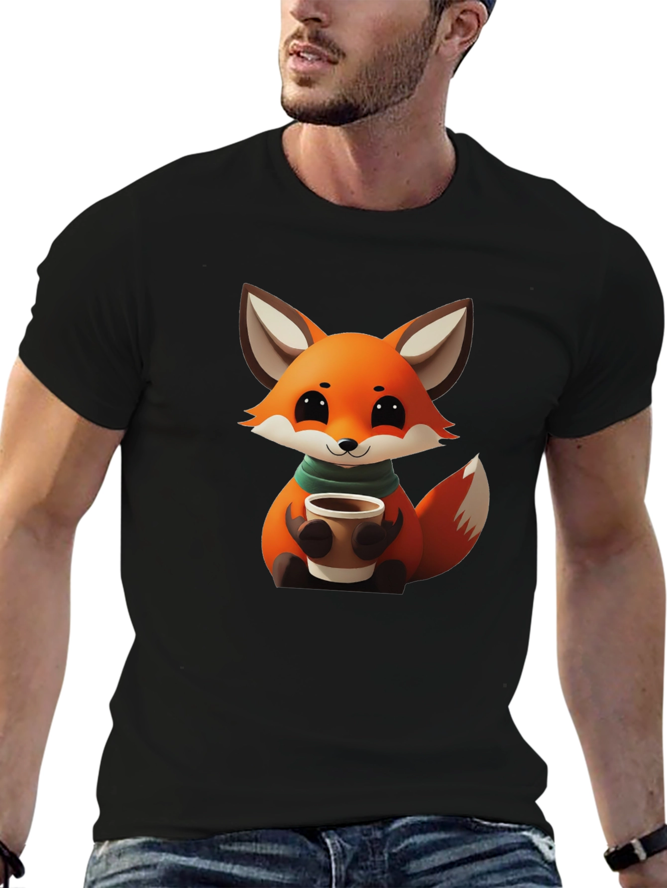 Cute Fox Coffee T-Shirt