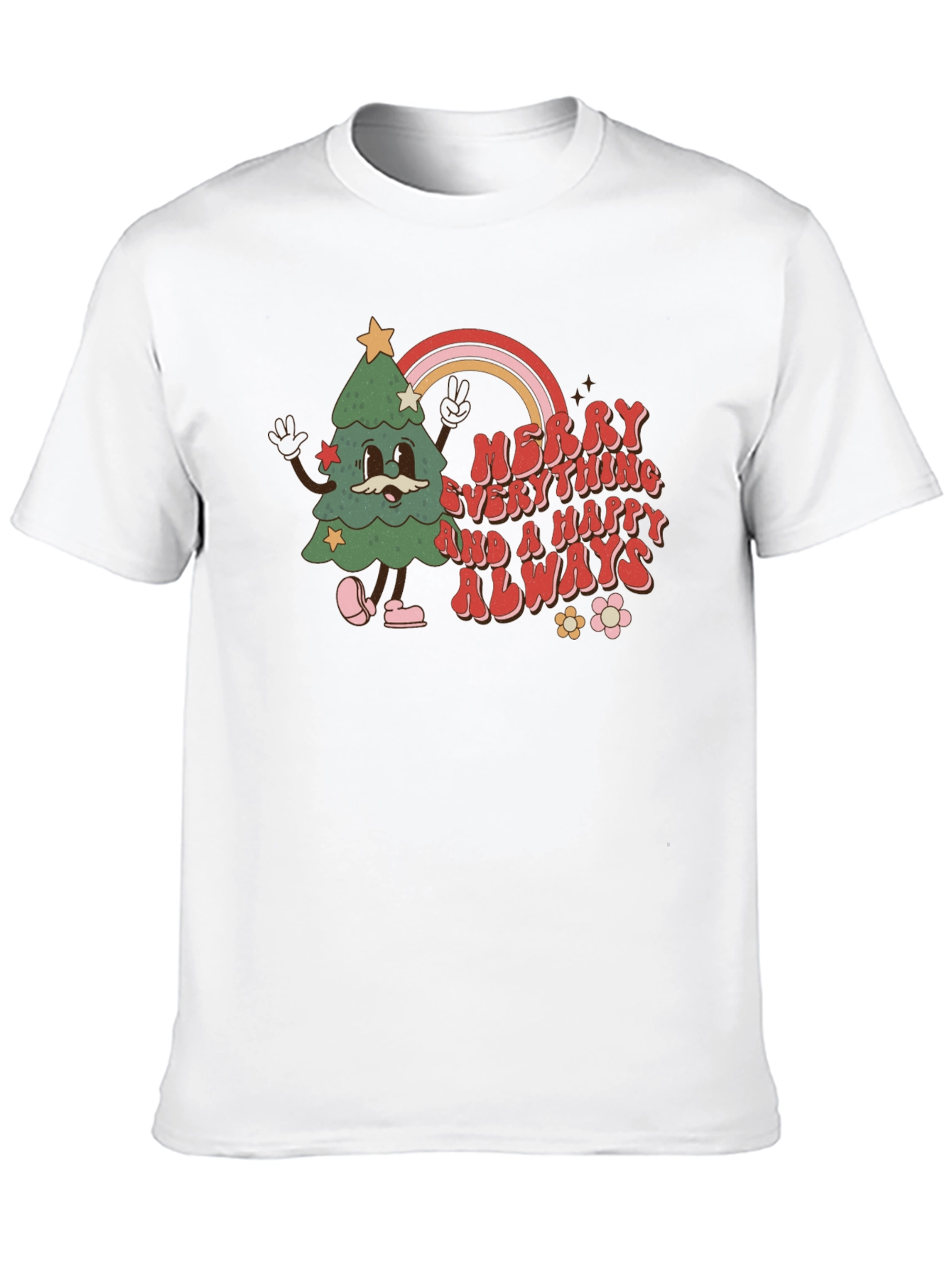 Merry Everything Christmas Tree Graphic Tee