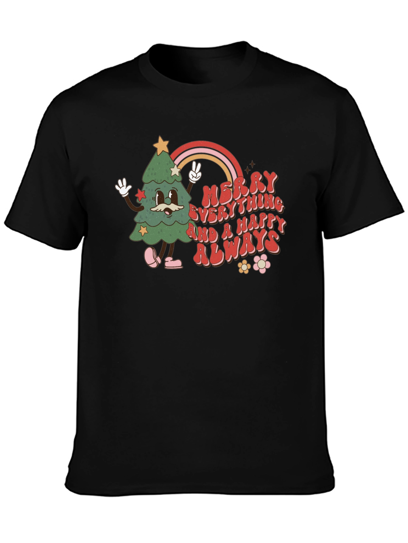 Merry Everything Christmas Tree Graphic Tee