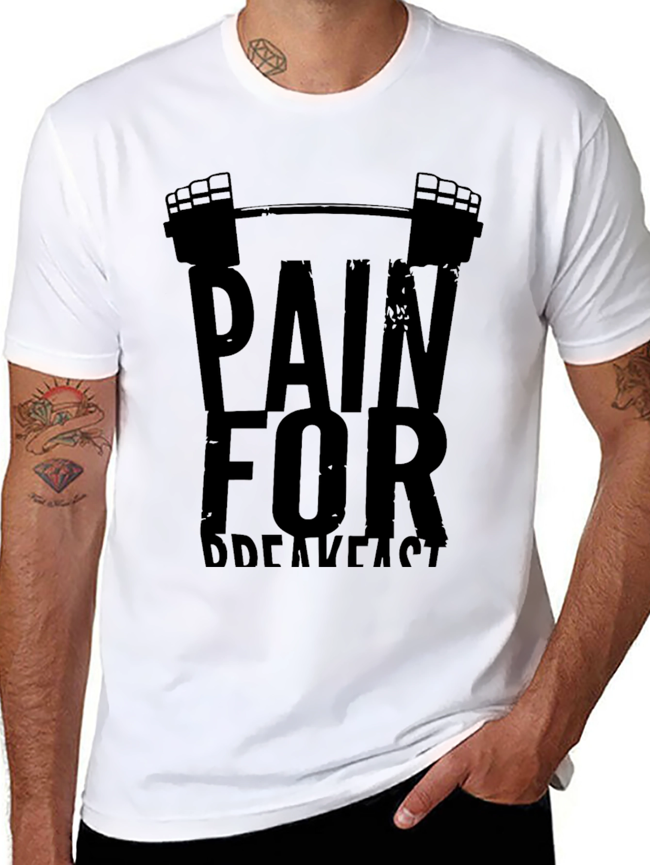Pain for Breakfast Mens Graphic T-Shirt