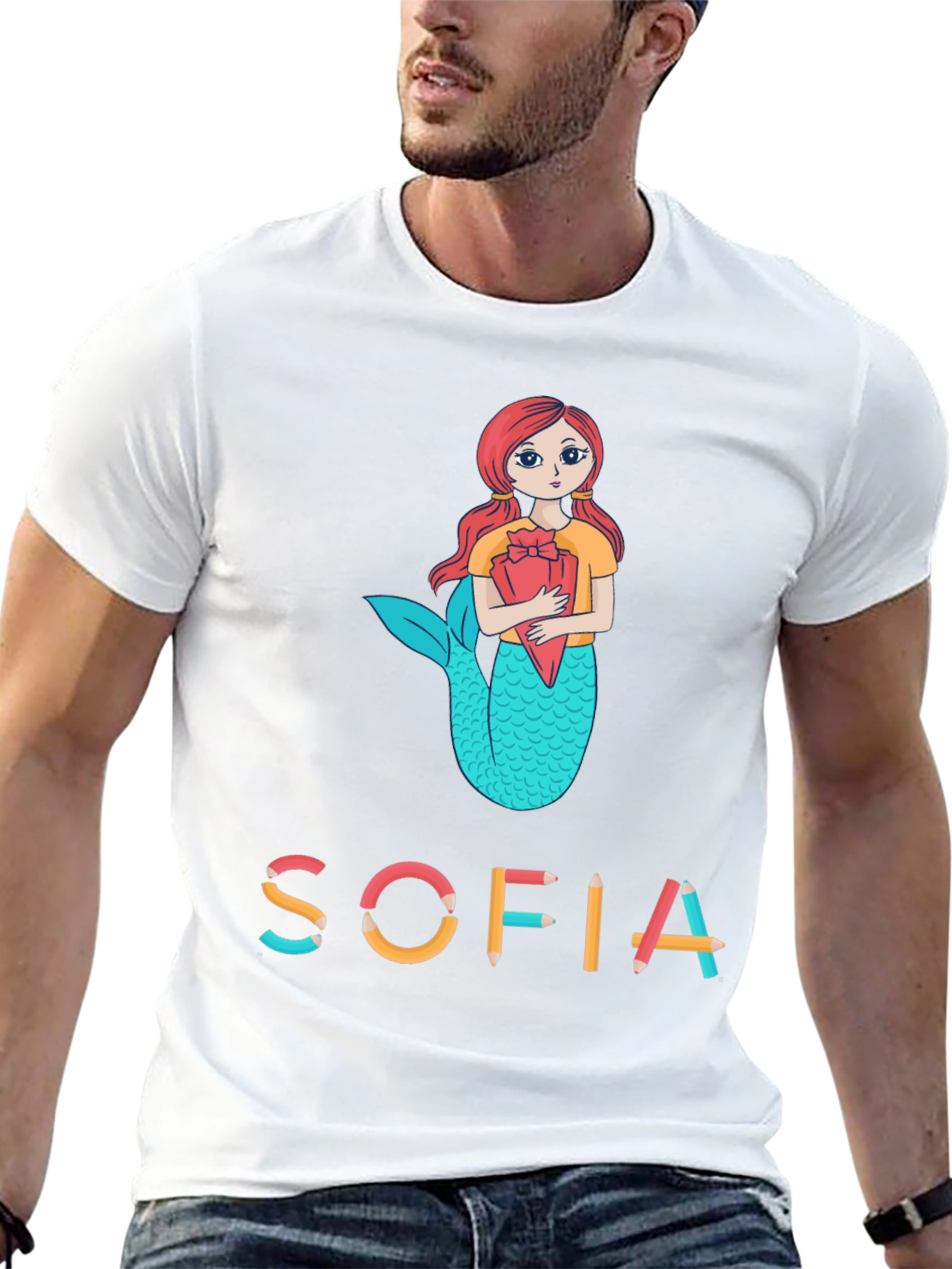 Sofia Mermaid Personalized Kids T-Shirt