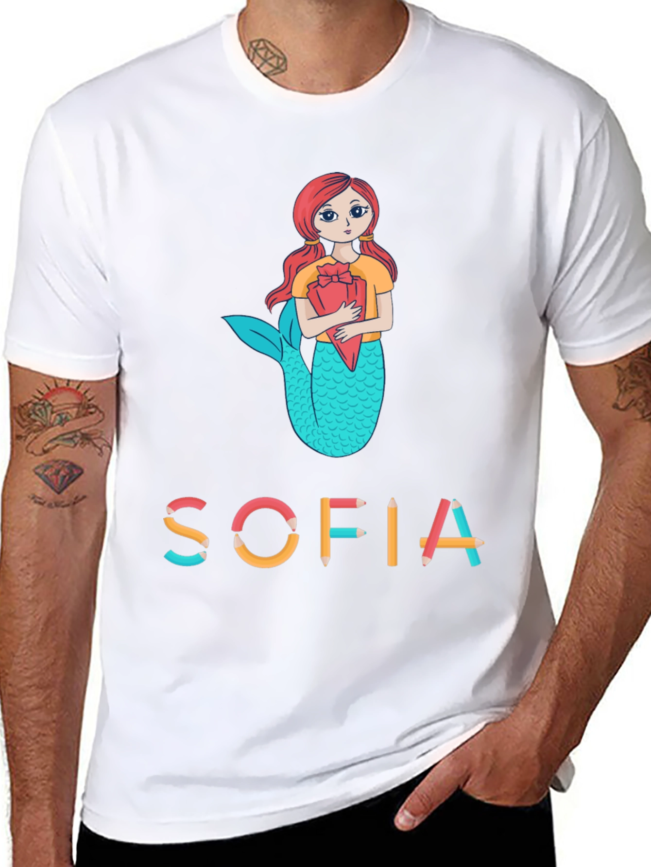 Sofia Mermaid Personalized Kids T-Shirt