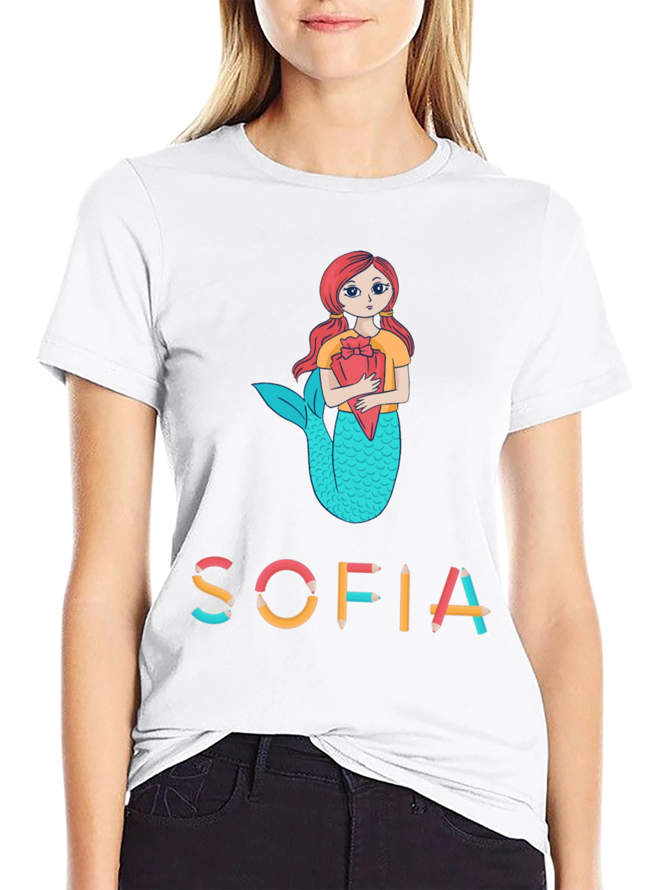 Sofia Mermaid Personalized Kids T-Shirt